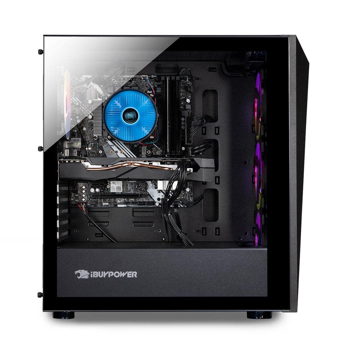 iBUYPOWER iBUYPOWER Pro Gaming PC Computer Desktop - SlateMR 1004 (Intel Core i3-10105F 3.7GHz, Nvidia GeForce GTX 1650 4 GB, 8GB DDR4, 480 GB SSD, RGB Fans, WiFi Ready, Windows 11 Home)