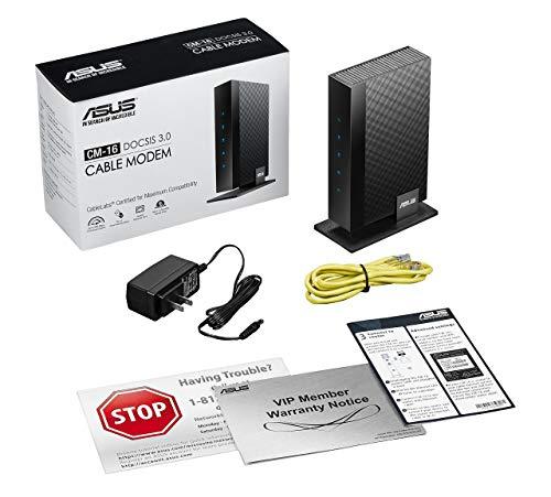 ASUS ASUS CM-16 DOCSIS 3.0 CableLabs-certified 16x4 Cable Modem (Renewed)