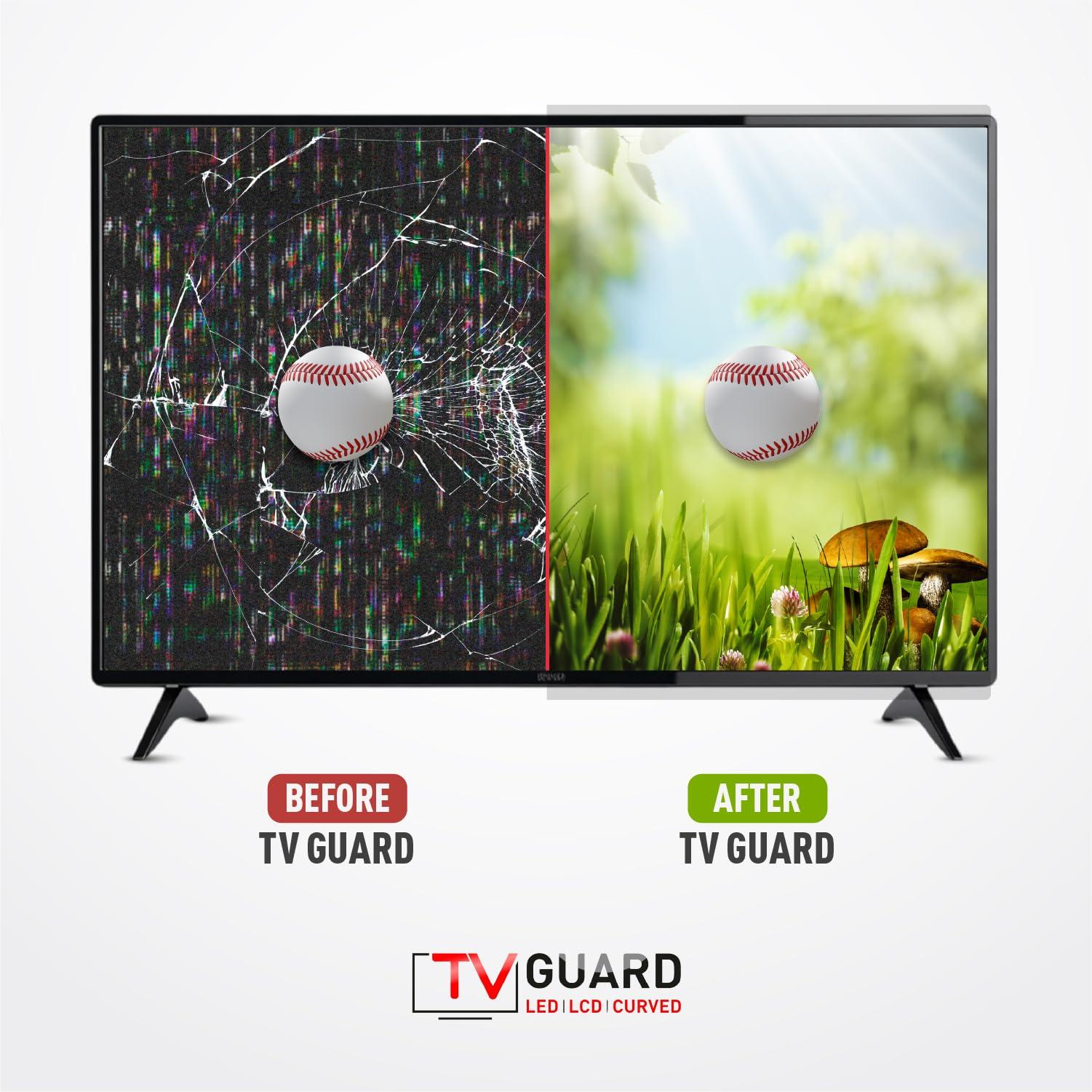 Tv Guard Tv Guard TV Screen protector. Customizable dimensions for all brands. (100 inch) Transparent