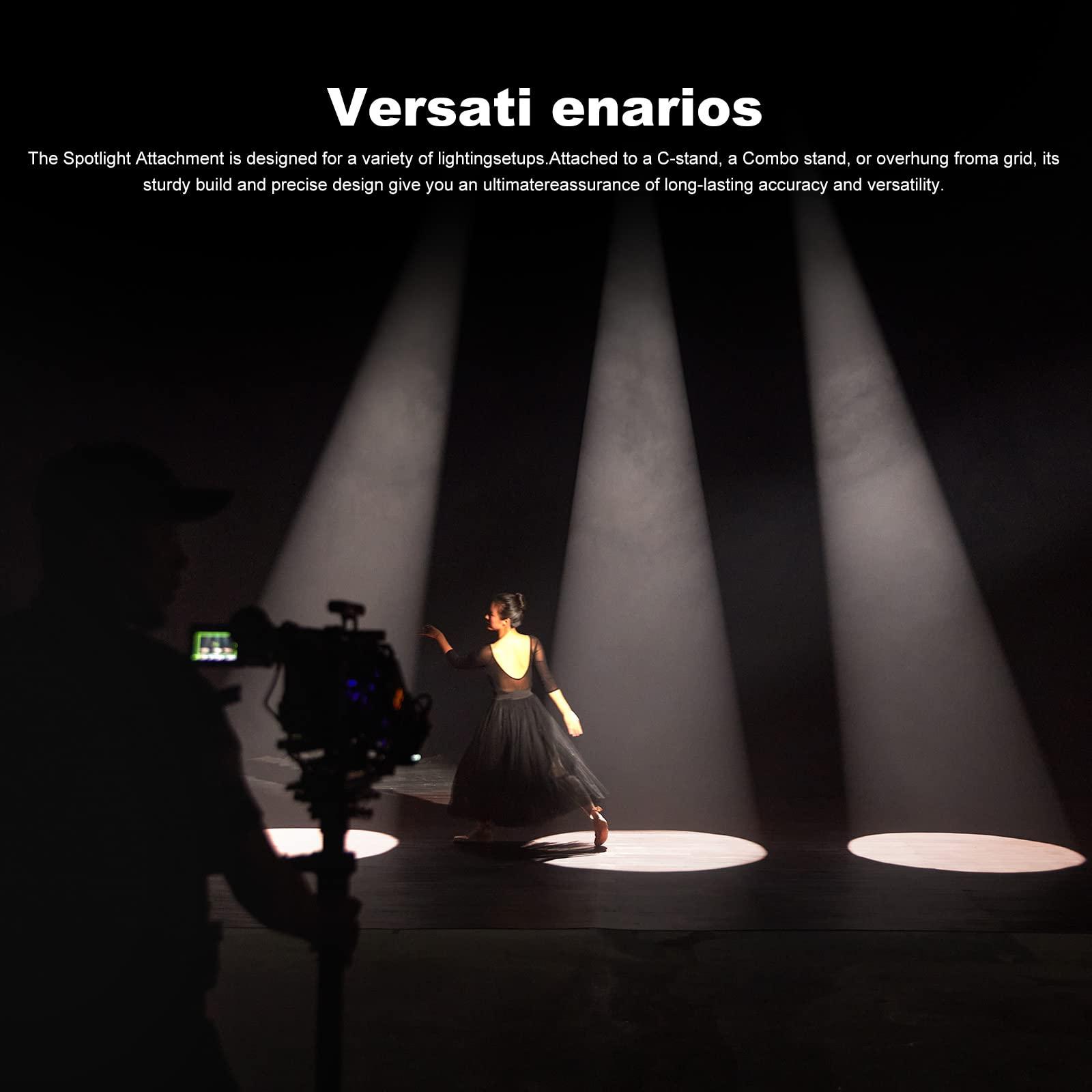 GODOX Godox VSA-19K Spotlight Attachment Kit,Conical Snoot with 19 Projection Lens and 9 Gobos for Bowens Mount Flash Speedlite,Studio Strobe Monolight,Photography LED Light and Video Light