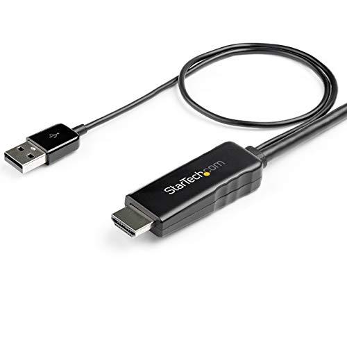 StarTech StarTech.com 10 ft. (3m) HDMI to DisplayPort Cable with USB Power - 4K 30Hz Active HDMI 1.4 to DP 1.2 Converter (HD2DPMM10), Black