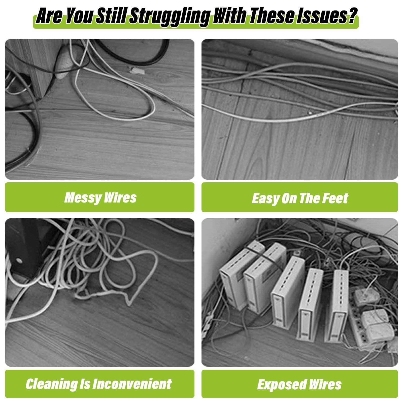 HAIXHX Durable Stainless Steel Trunking, Self-Adhesive Cable Trunking Hider for 2/3/5/7/13 Cables, Wires Management Kit/Metal Cable Raceway/Wires Organizer Protection Cover ( Size : Silver-1.5m-24x12mm )