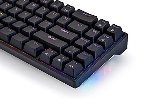 MEKO MEKO Push 65% RGB LED Hotswap Bluetooth Double Shot ABS Mechanical Keyboard (Gateron Yellow)