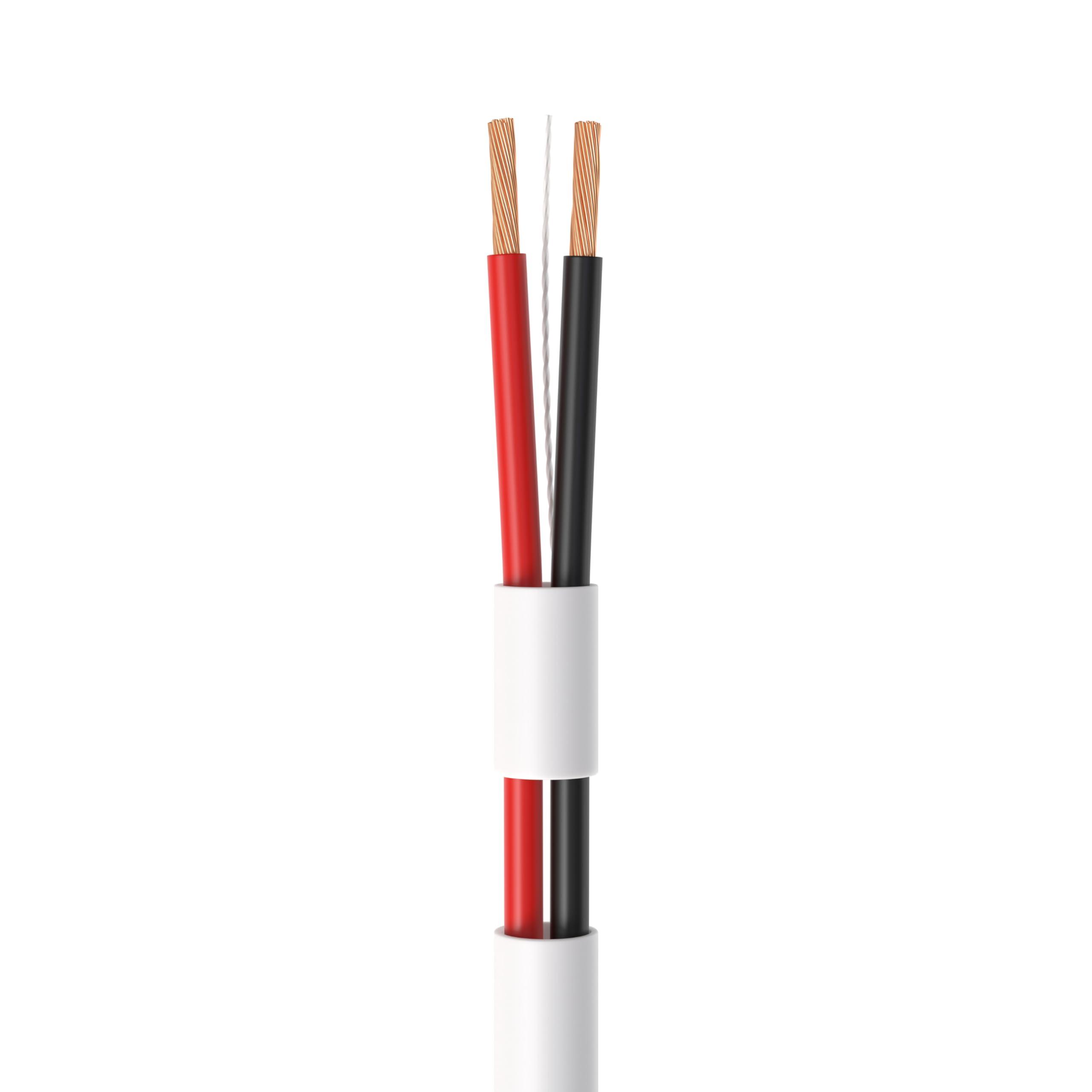 Cables Direct Online Cables Direct Online 100 feet Speaker Wire 18 Gauge CL2 Rated Indoor Low Voltage Copper Clad Aluminum (CCA) 2 Conductors Cable with Easy Pull Box Perfect for in-Wall Installation 18/2