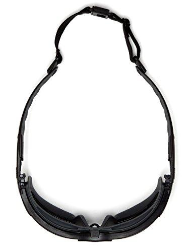 Pyramex Safety Pyramex Safety Products GB9420STM Isotope Safety Glasses, Gray H2MAX Anti-Fog Lens with Black Frame, Gray, One Size