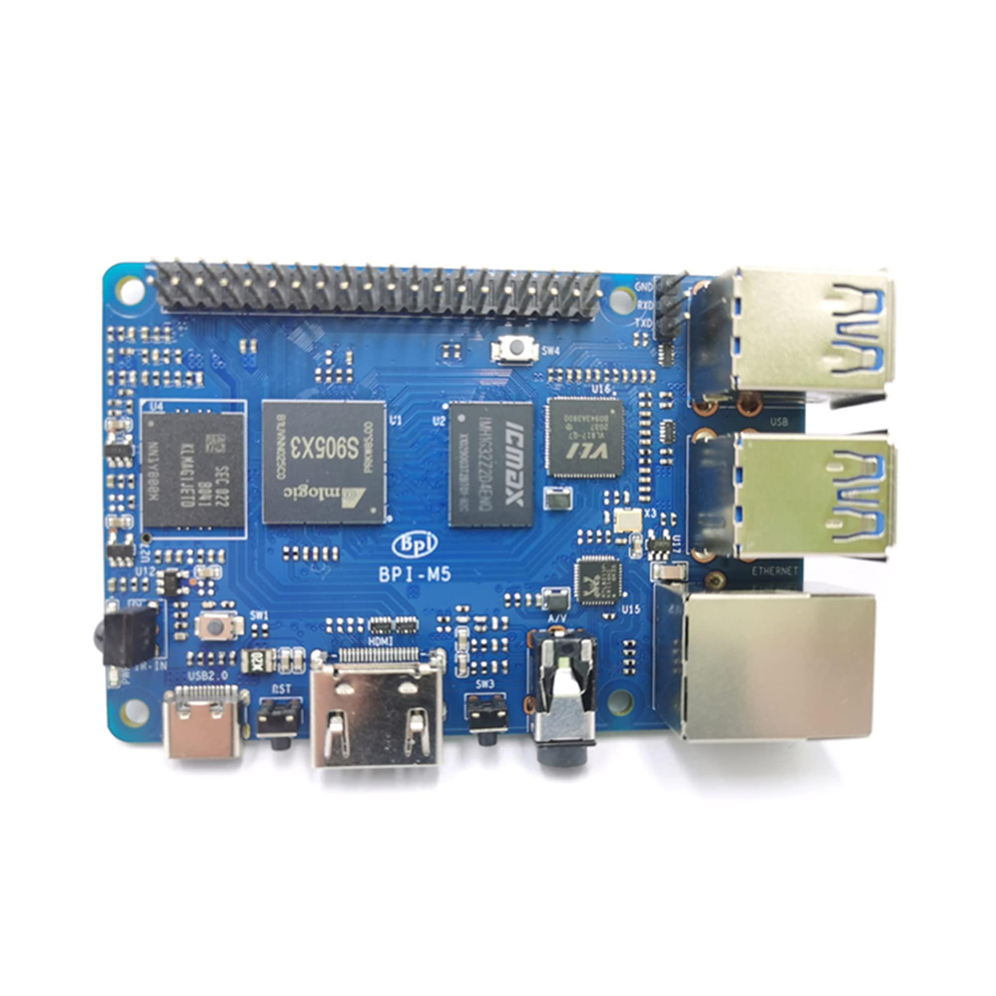 MiiElAOD Banana PI BPI M5 New Generation Single Board Computer Amlogic S905X3 Design