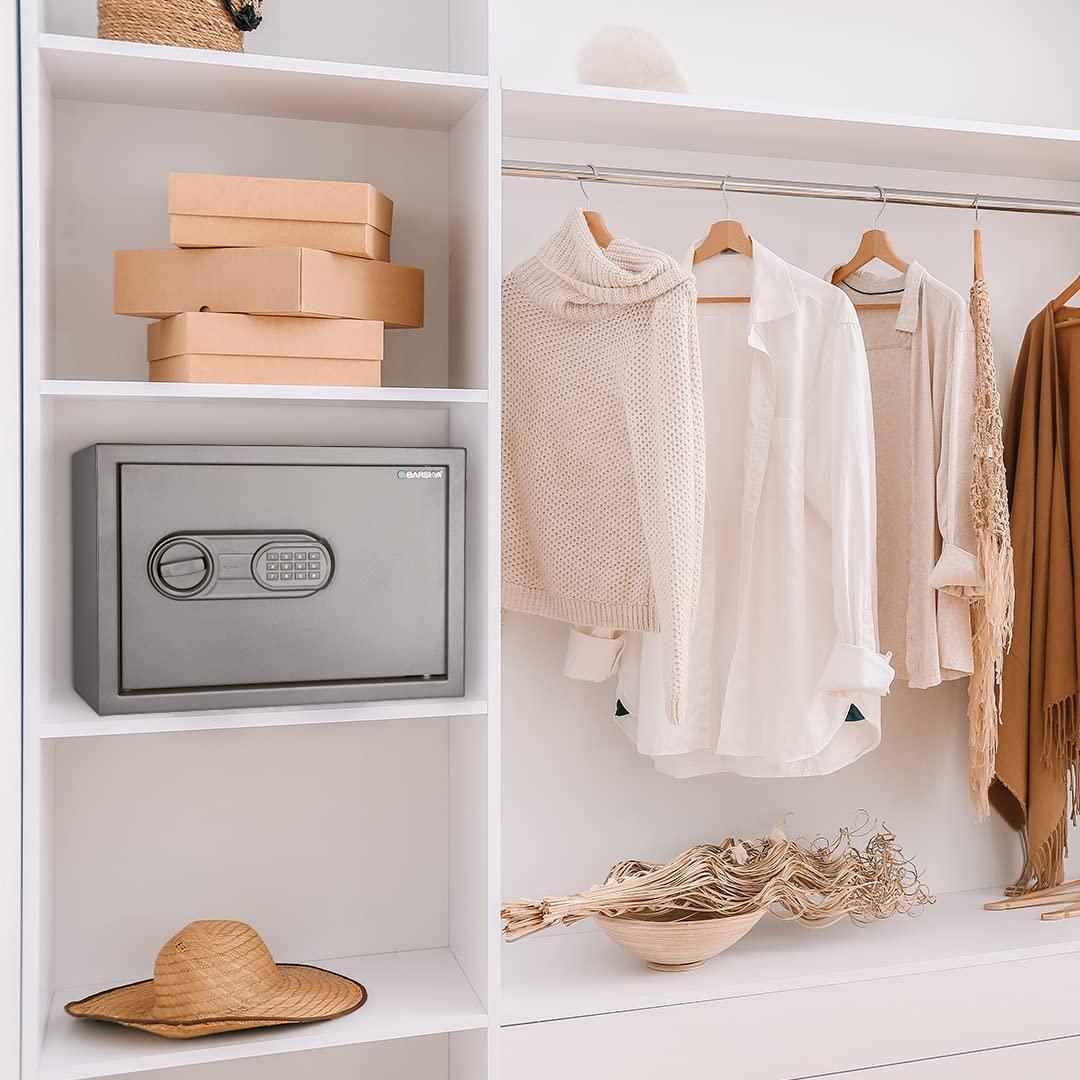 Barska Barska 0.8 Cu. Ft Digital Keypad Safe LED Interior Light, Extra-Wide for Laptops, Silent Mode, Steel Security Safe