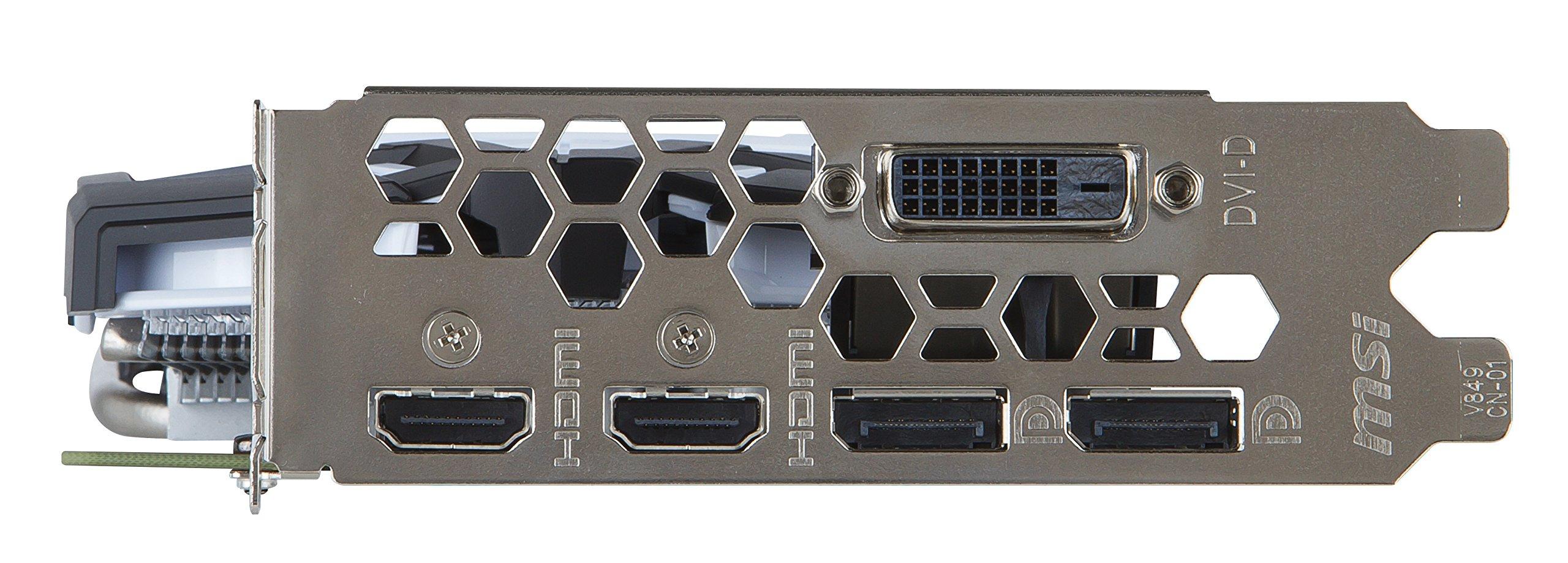 MSI Computer MSI GAMING GeForce GTX 1060 6GB GDRR5 192-bit HDCP Support DirectX 12 Dual Fan VR Ready OC Graphics Card (GTX 1060 ARMOR 6G OCV1)