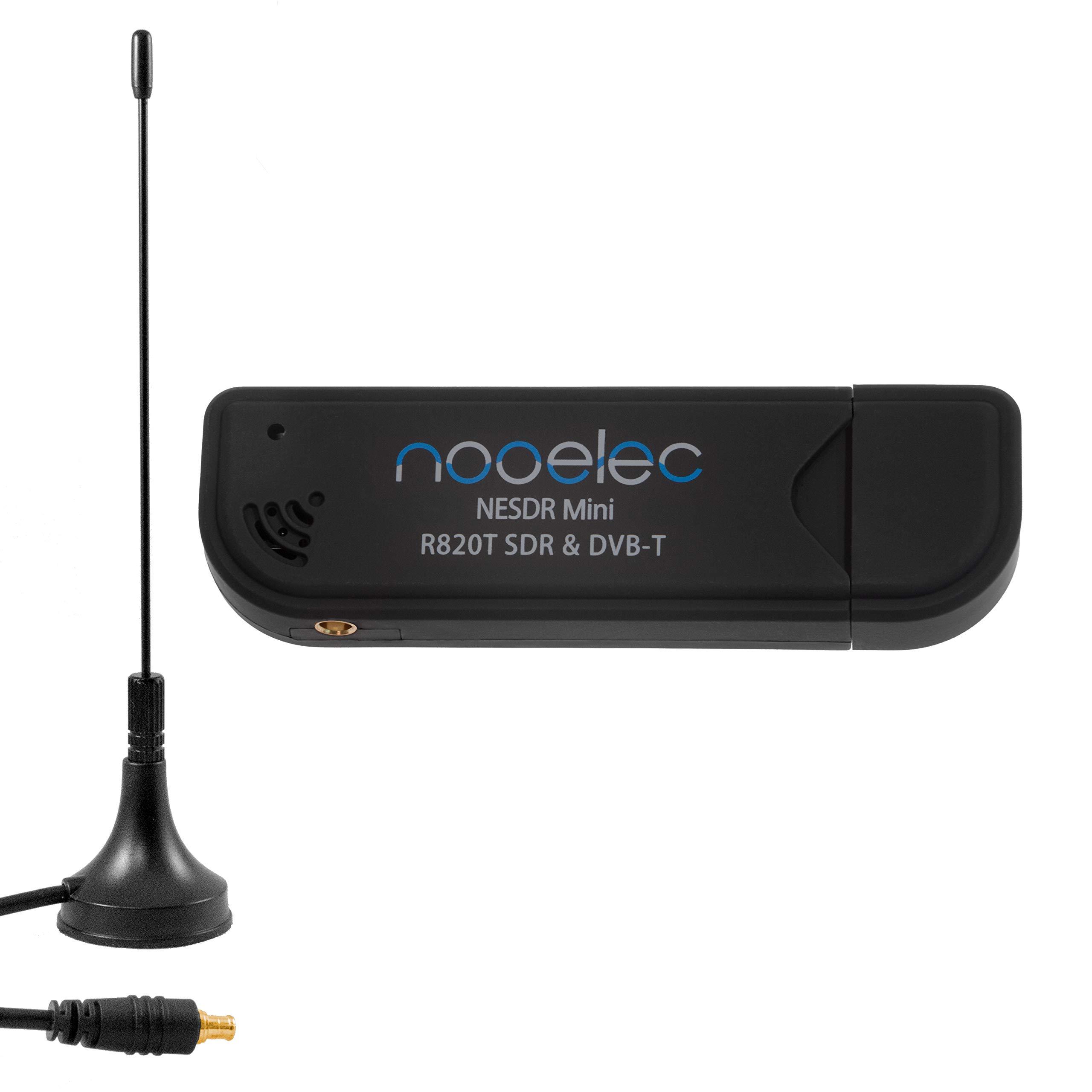 Nooelec Nooelec NESDR Mini USB RTL-SDR & ADS-B Receiver Set, RTL2832U & R820T Tuner, MCX Input. Low-Cost Software Defined Radio Compatible with Many SDR Software Packages. R820T Tuner & ESD-Safe Antenna Input