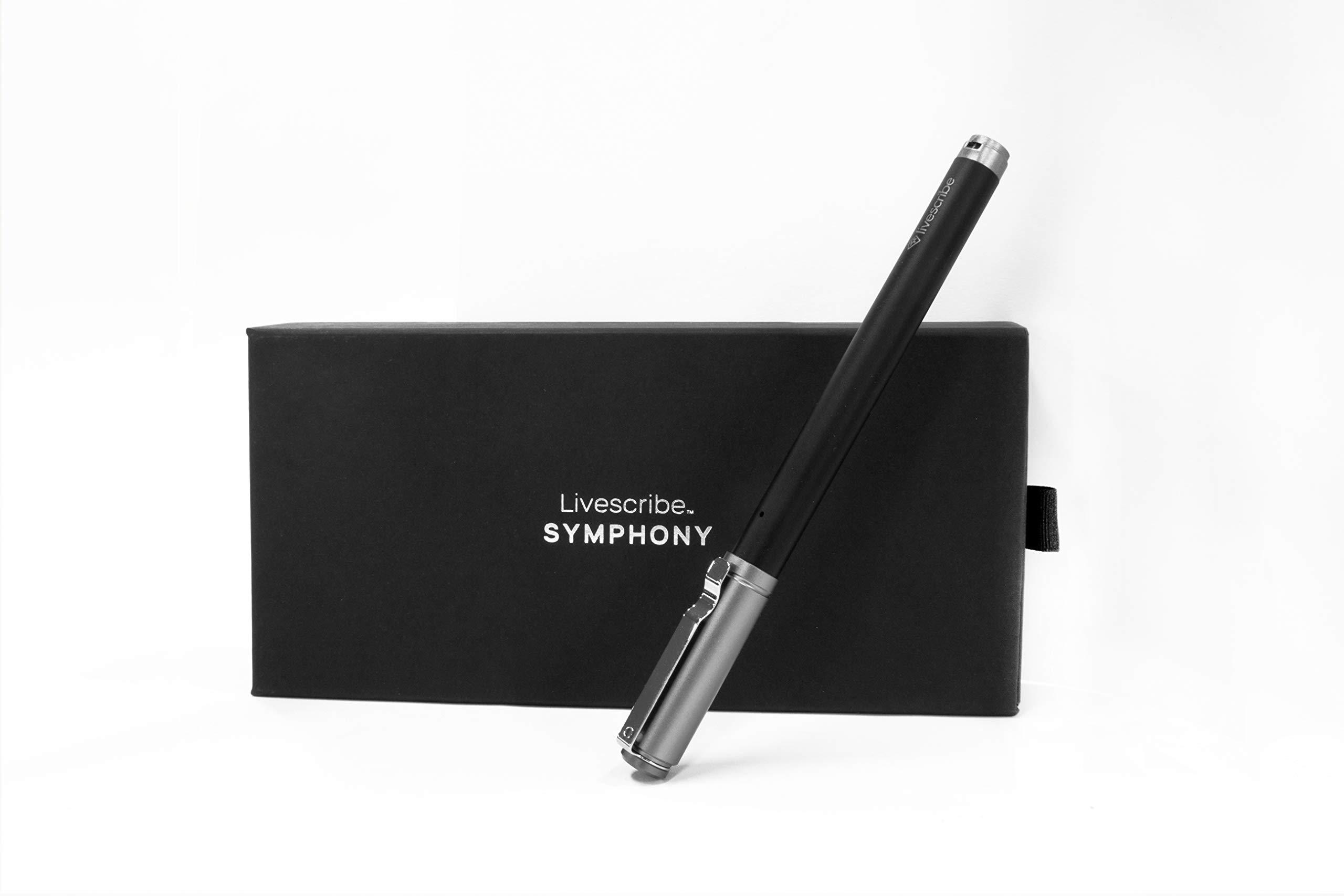 Livescribe Livescribe Symphony Smartpen Digital Pen – Compatible with iOS, Android, Smartphones, Tablets (Latest Version), Black