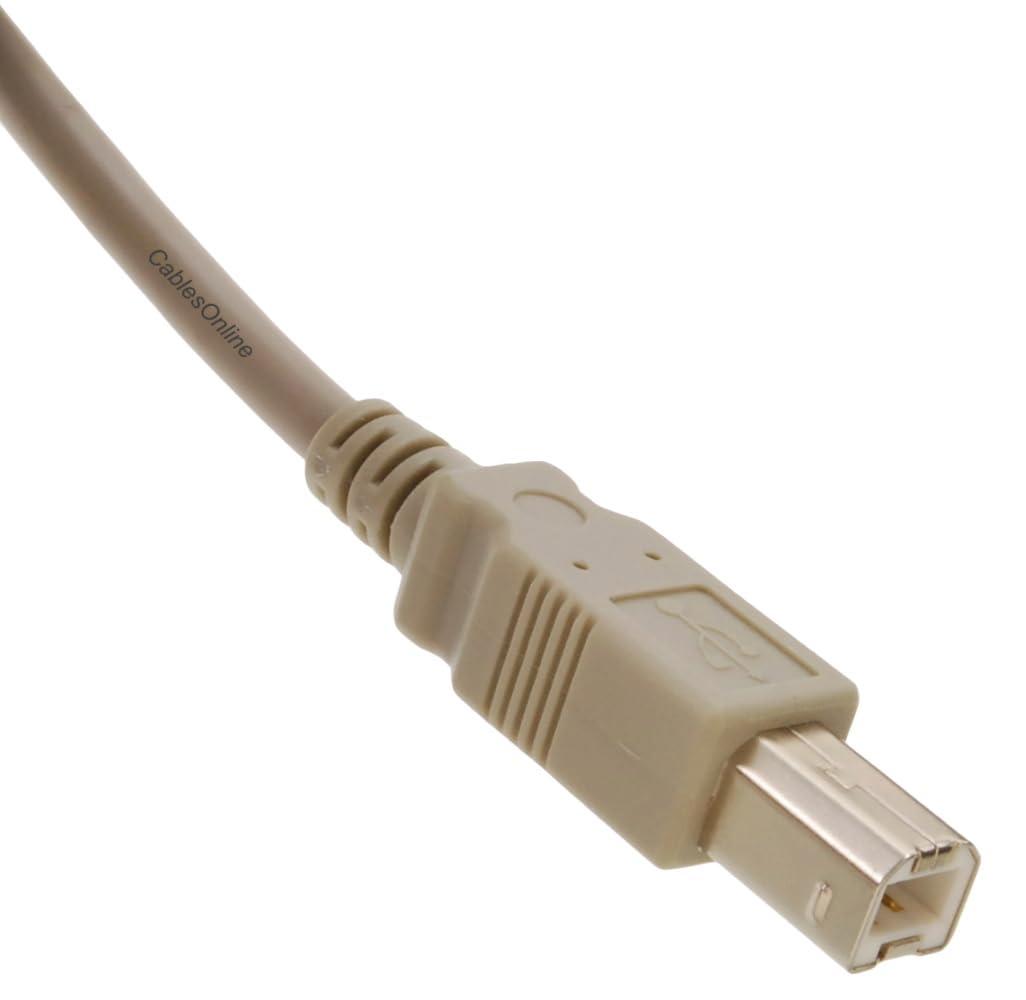 CABLESONLINE.COM ATLANTIC COMPUTERTECH CablesOnline 6ft USB 2.0 Type-B Male to Type-B Male Hi-Speed Cable, USB2-BB06