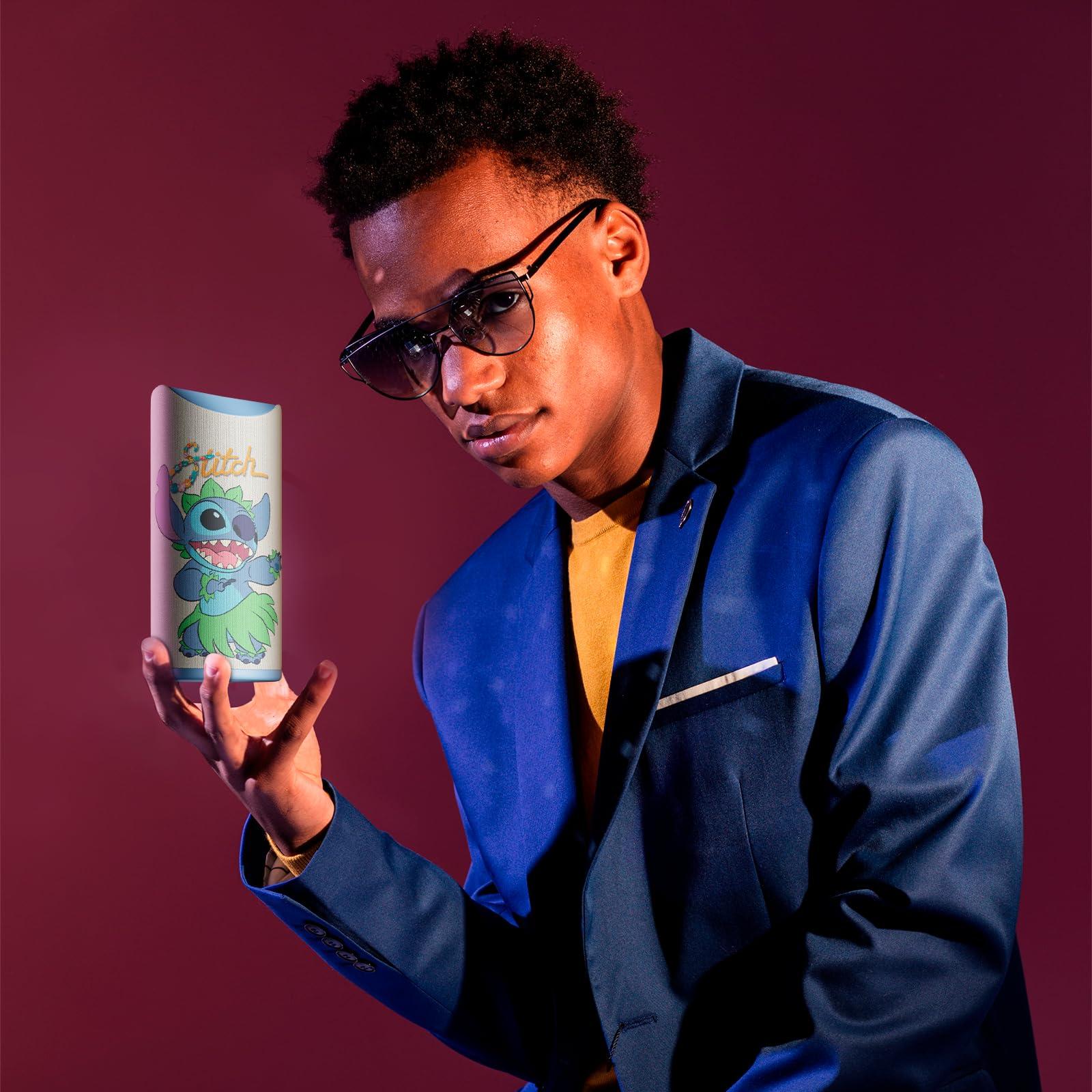 iJoy iJoy Stitch Speaker - Disney Lilo and Stitch Bluetooth Speaker, Splashproof, 3H Playtime, SD Slot/FM Radio, Stitch Hula Dancing, Portable Gift for Girls/Women/Men/Fans