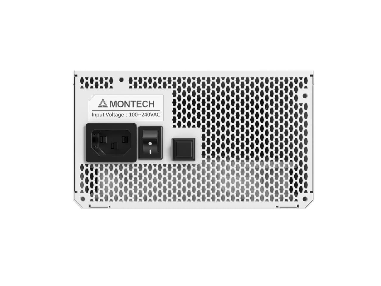 Montech Montech Titan PLA 850W High-End ATX Gaming Power Supply - 80 Plus Platinum & Cybenetics Platinum - Fully Modular - ATX 3.1 & PCIe 5.1 Ready -10 Years Coverage - White