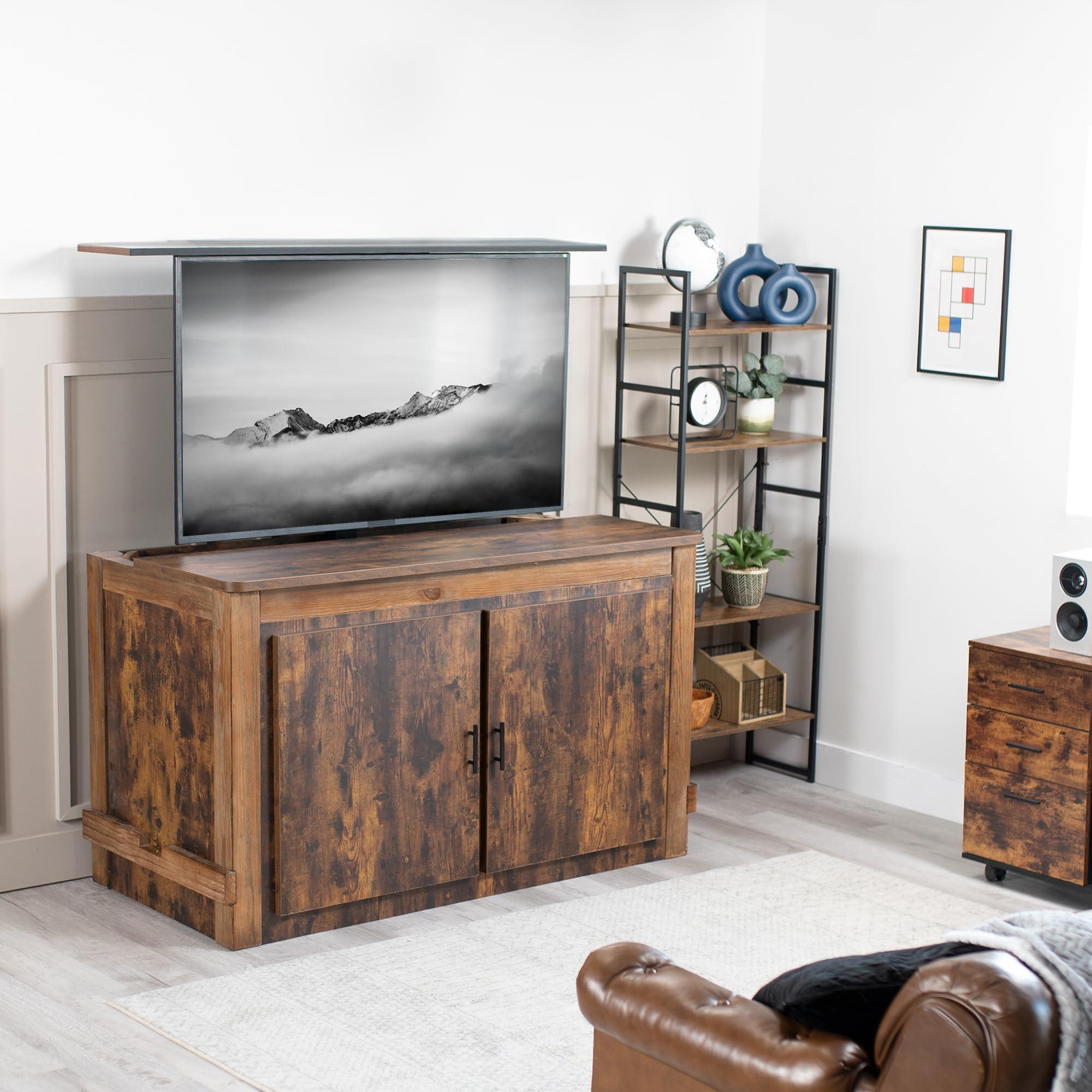 VIVO VIVO Motorized TV Stand for 32 to 65 inch Screens, Vertical Lift Television Stand with Remote Control, Compact TV Mount Bracket, MOUNT-E-UP65A