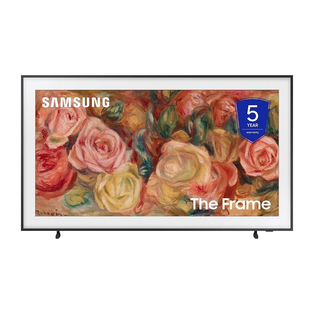 SAMSUNG SAMSUNG QN50LS03DAFXZA 50 inch The Frame QLED 4K Smart TV 2024 (Renewed) Bundle with 2 YR CPS Enhanced Protection Pack