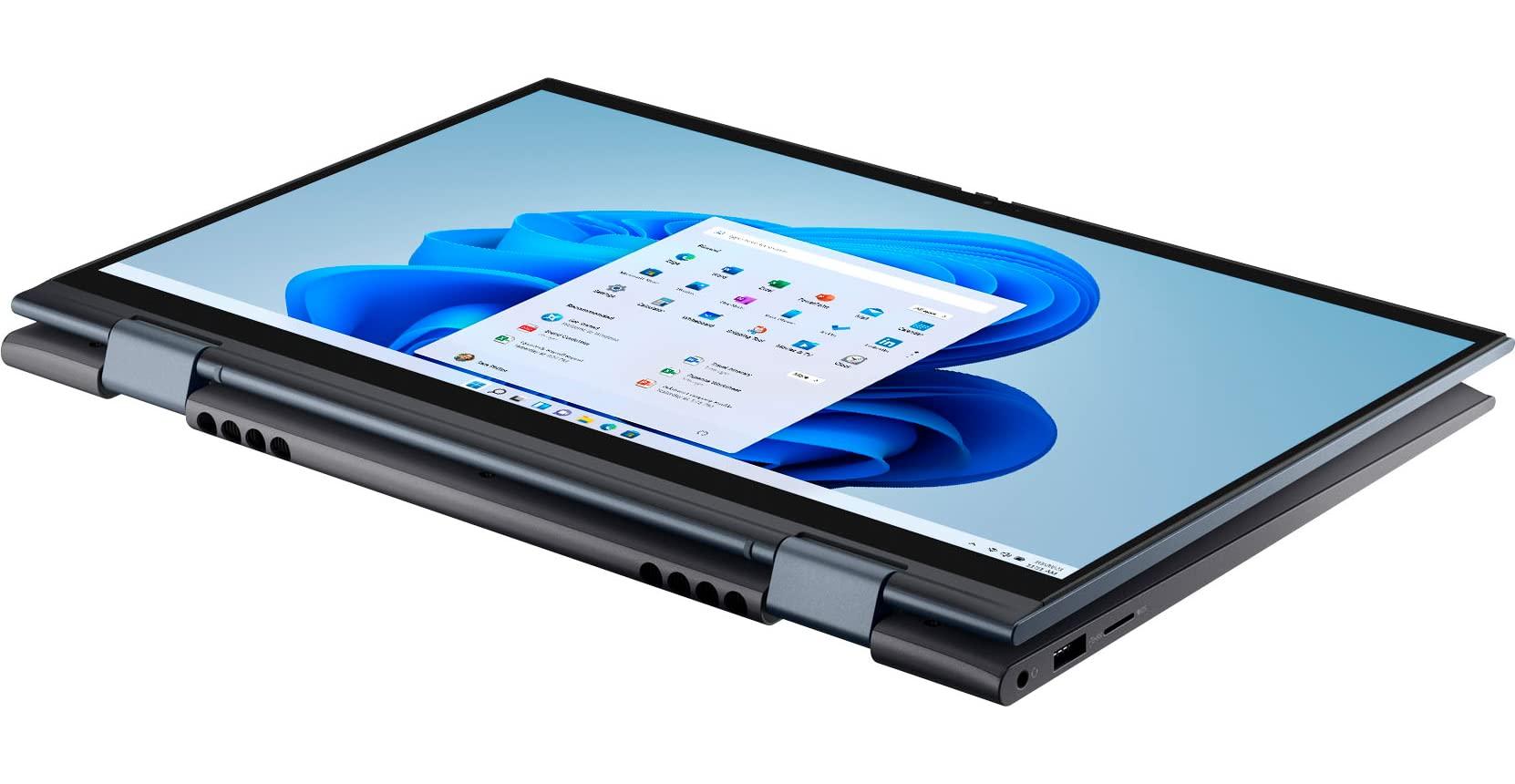 Dell Dell Inspiron 7000 Home & Business 2-in-1 Laptop (AMD Ryzen 7 5700U 8-Core, 64GB RAM, 512GB PCIe SSD, AMD Radeon, 14.0" 60Hz Touch Full HD (1920x1080), Fingerprint, WiFi, Win 11 Home) (Renewed)