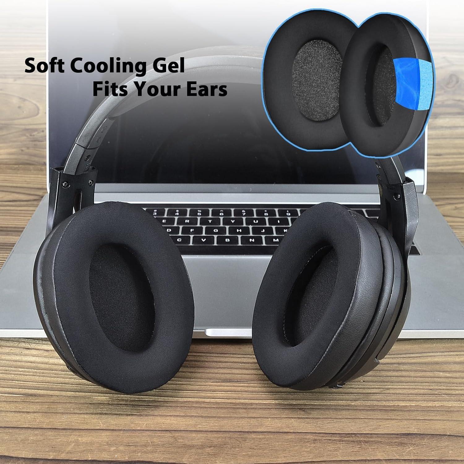 Adhiper Adhiper WH-CH710N/WH-CH720N Replacement Ear Pads, Upgraded Cooling Gel Earpads for Sony WH-XB900N, WH-CH700N, WH-CH710N, WH-CH720N Headphones, WH-XB900N Ear Pads Cushions with Soft Memory Foam(Black)