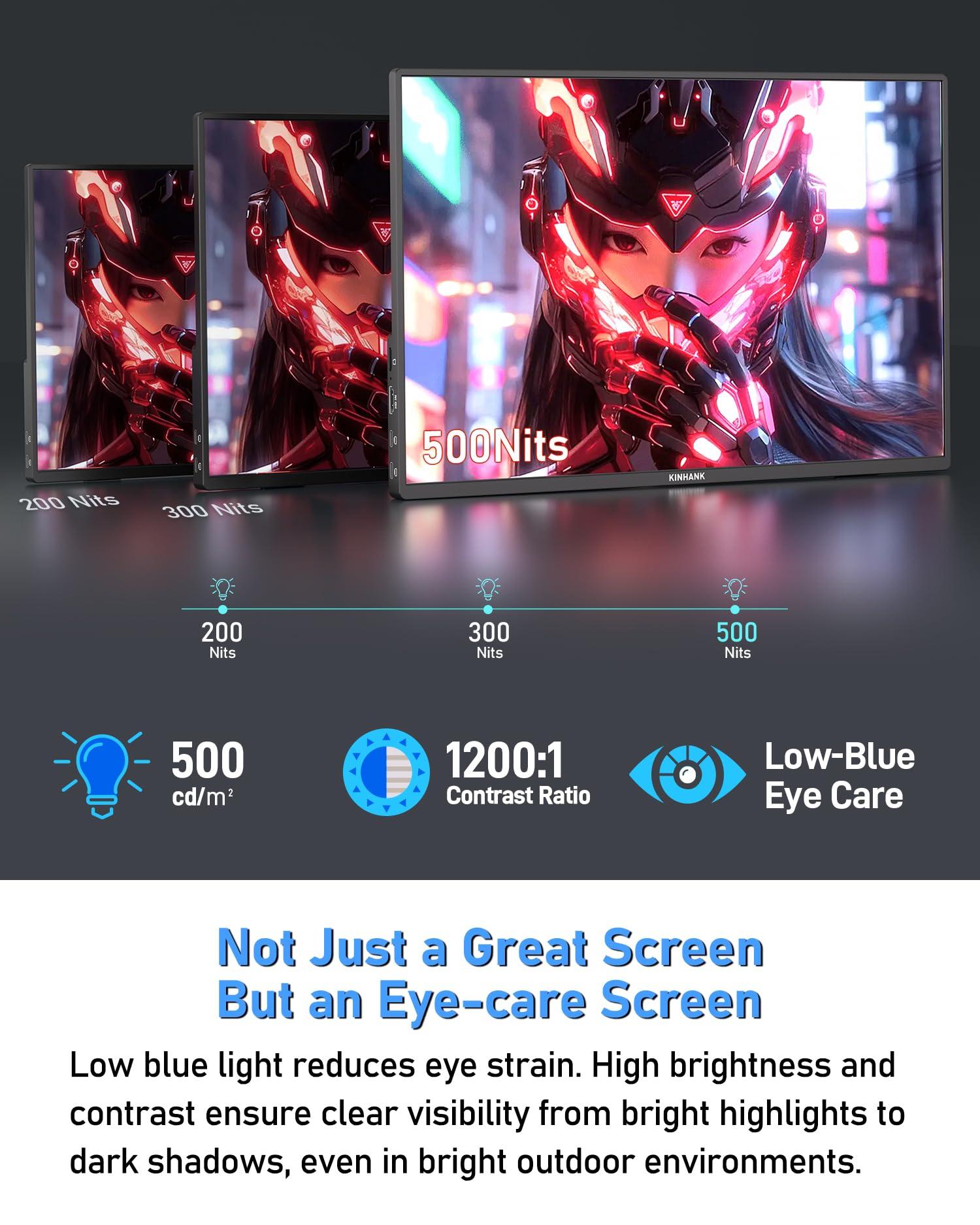 PAGEPINMU PAGEPINMU 16" Smart Portable Monitor with Google TV OS, 2.5K QHD (2560x1600) 144Hz Display, 500 Nits Brightness, 100% sRGB, Wi-Fi/Bluetooth, USB-C/HDMI External Screen for Laptop/PC/Gaming Console