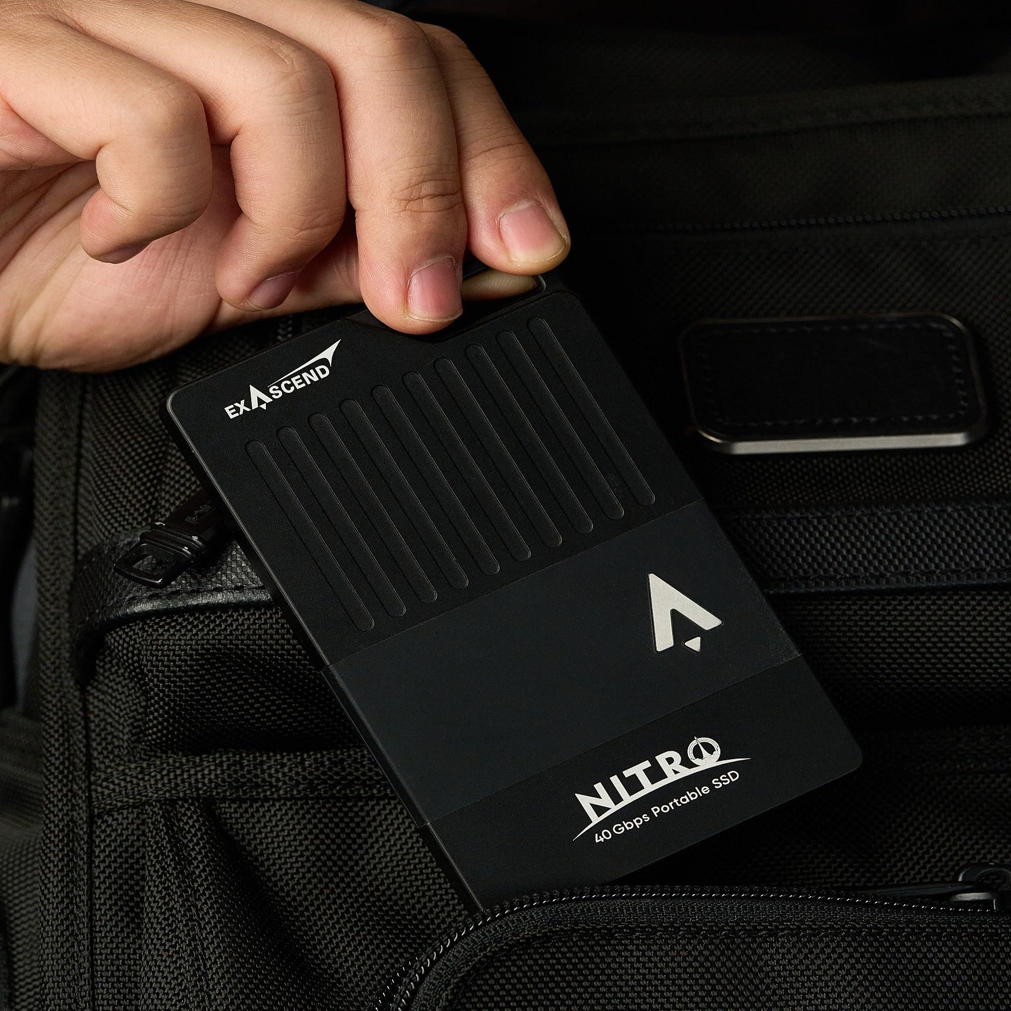 Exascend Exascend Nitro 8TB/4TB/2TB USB4 40Gbps Portable SSD, IP68-Rated, Speed Up to 3,100 MB/s (8, TB)