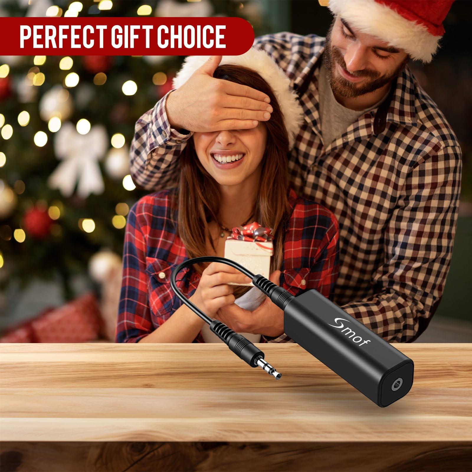 Smof Smof Upgraded Ground Loop Noise Isolator, Noise Filter for Car Audio/Home Stereo System (Eliminate The Buzzing Noise Completely) with 3.5mm Audio Cable, Black