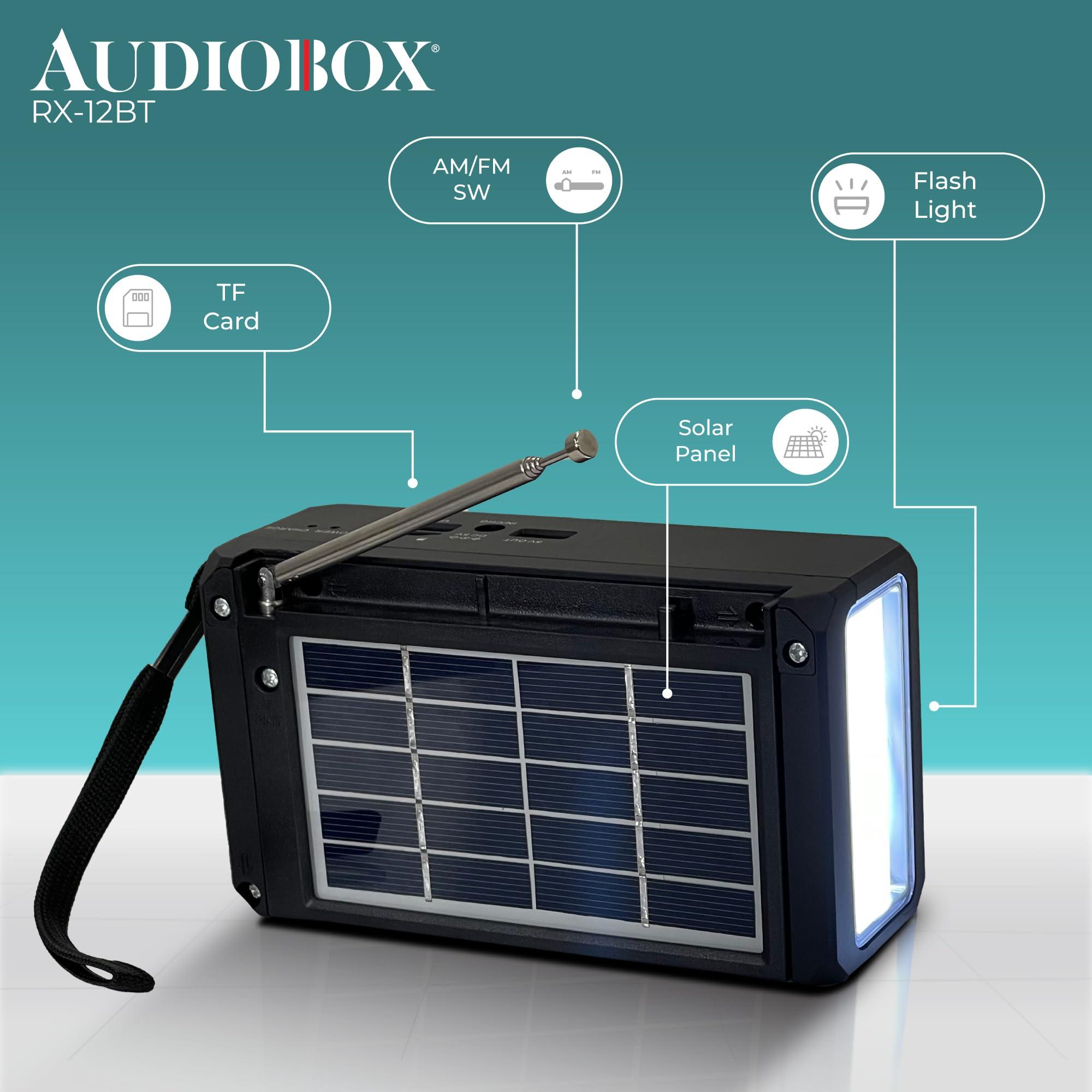 Audiobox Audiobox RX-12BT Multiband Solar Emergency Radio