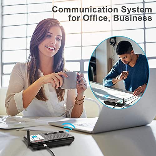 GLCONN Intercoms Wireless for Home - 10 Channel 3 Privacy Code Wireless Intercom System for Home House Business Office - GLCONN 1.1 Mile Range Room to Room Intercom Communication System - 2 Pack