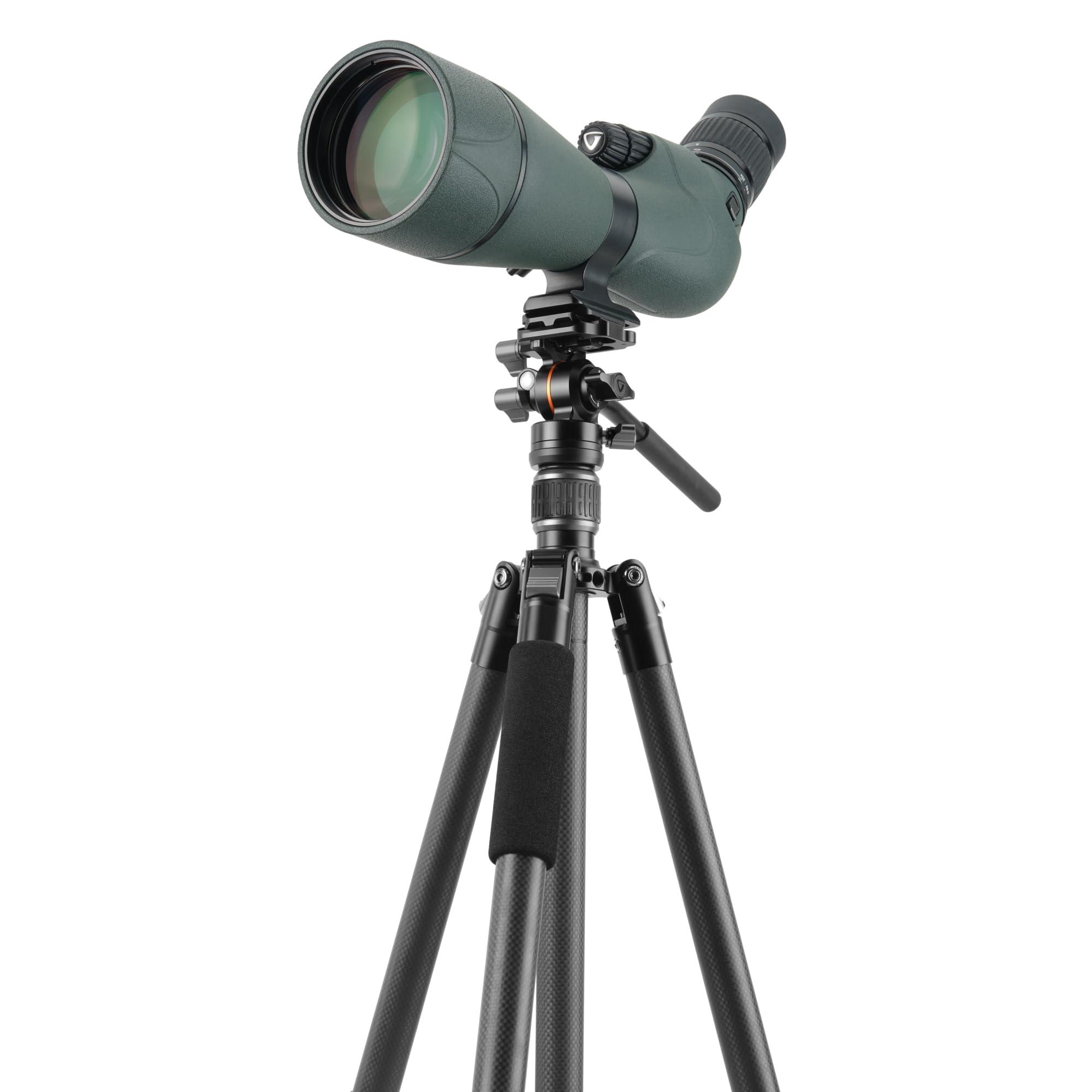 VANGUARD Vanguard Vesta GO 264CV12 Carbon Fiber Travel Tripod with Ultra-Compact VEO PV-12 Counterbalancing Spring Assist Video Head