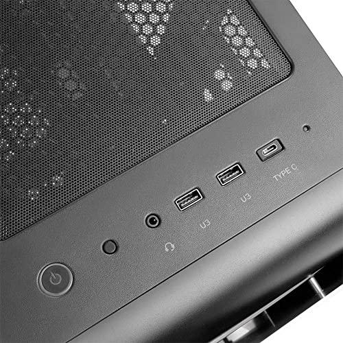 SilverStone Technology Silverstone Technology SETA A1 Titanium on Black Premium ATX/Micro-ATX Case with Temperd Glass - SEA1TB-G