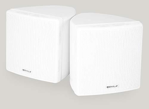 Rockville Rockville 6-Zone Amp+12 3.5" White Cube+12 Wall Restaurant/Bar/Cafe Speakers