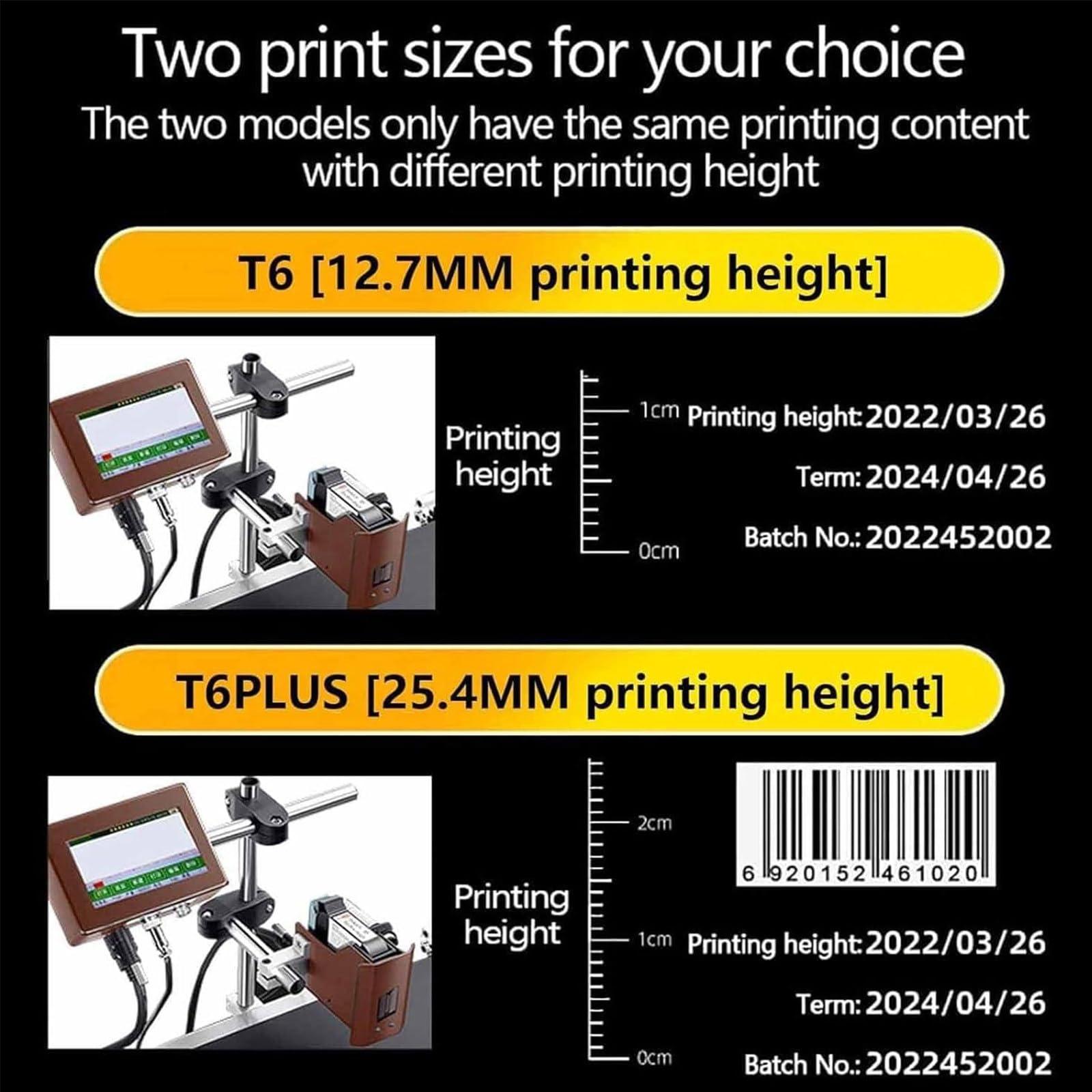 DirectNine Basics DirectNine Basics Inkjet Coding Machine for Text QR Code/Barcode/Batch Number/Label/Image/Date Printer with Touch Screen - Industrial Inkjet Printer, Online Coding Machine, 12.7mm