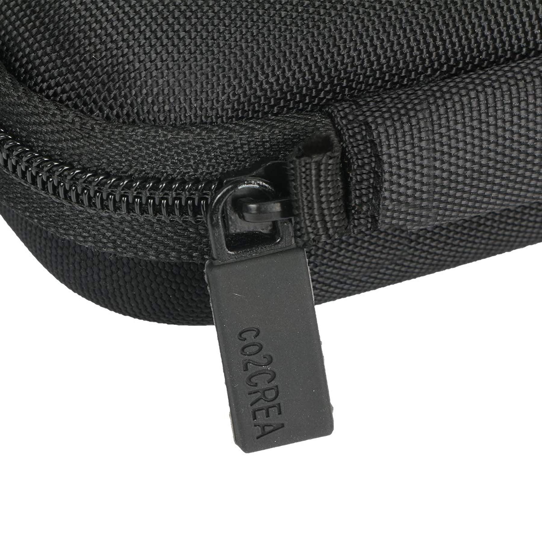 co2CREA Hard Travel Case for Samsung T3 T5 Portable 250GB 500GB 1TB 2TB SSD USB 3.0 External Solid State Drives by co2CREA (Black Case + Inside Band)