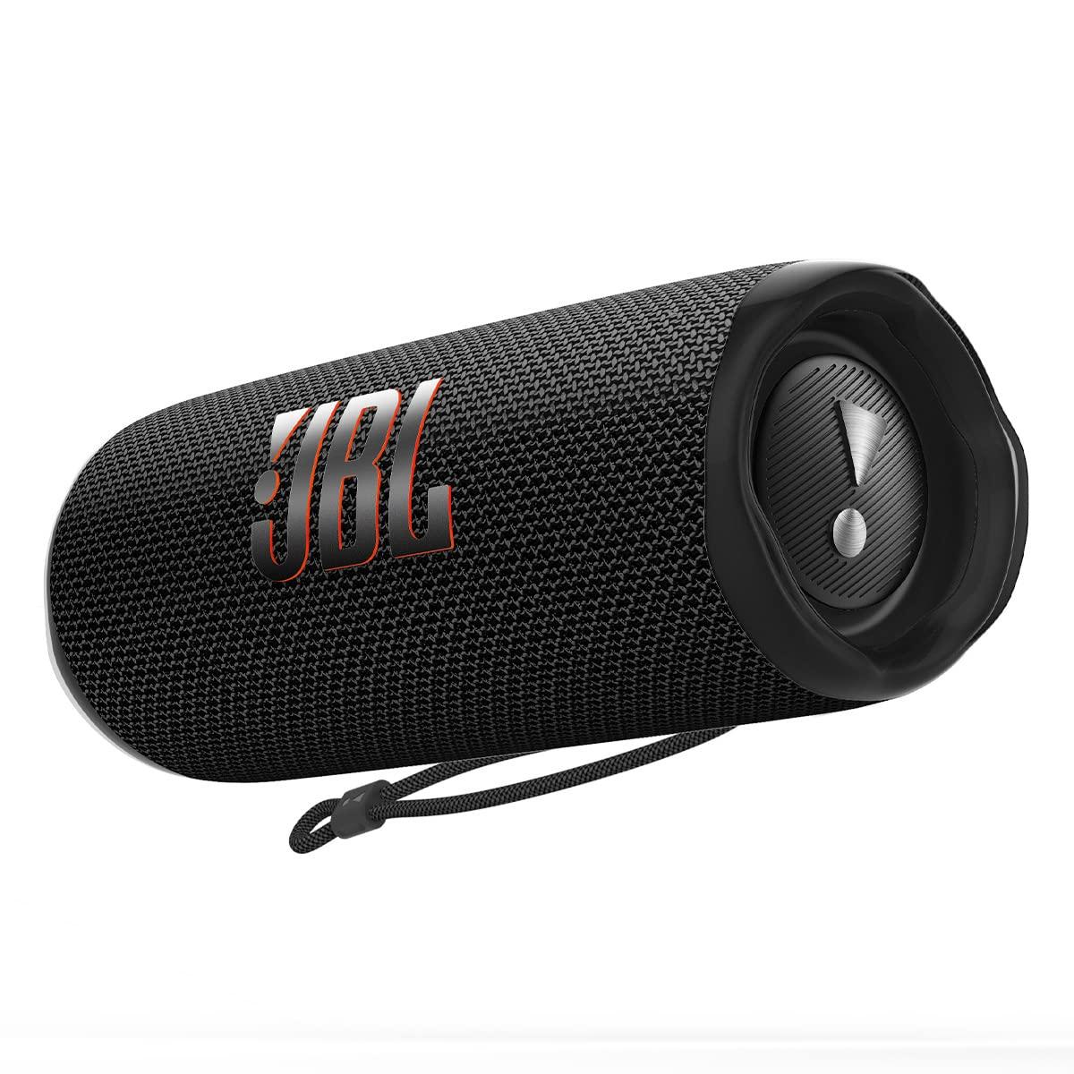 JBL JBL Flip 6 - Portable Bluetooth Speaker, Powerful Sound and deep bass, IPX7 Waterproof & Vibe Beam True Wireless Headphones - Black, Small