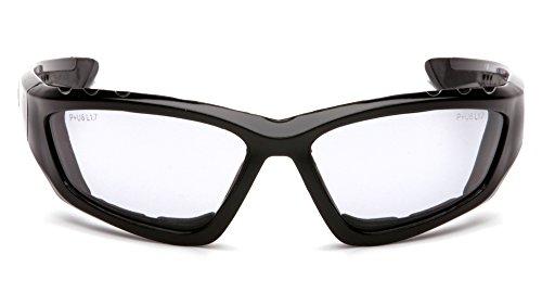 Pyramex Safety (12 Pair) Pyramex Accurist Glasses Black Padded Frame/Light Gray Anti-Fog Lens (SB8725DTP)