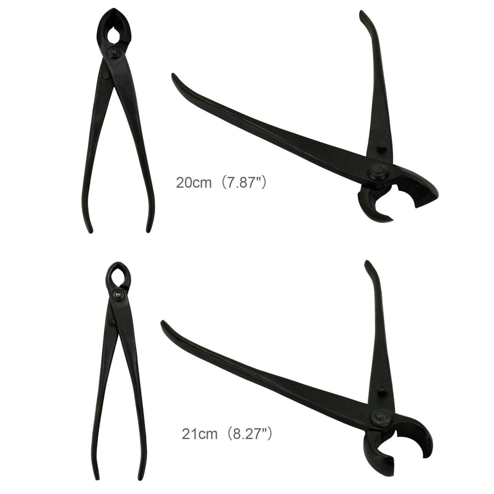 bonsai tools Bonsai Tool Set 10-pc Carbon Steel with Cutter Spatula Roll Wires Nylon Case New