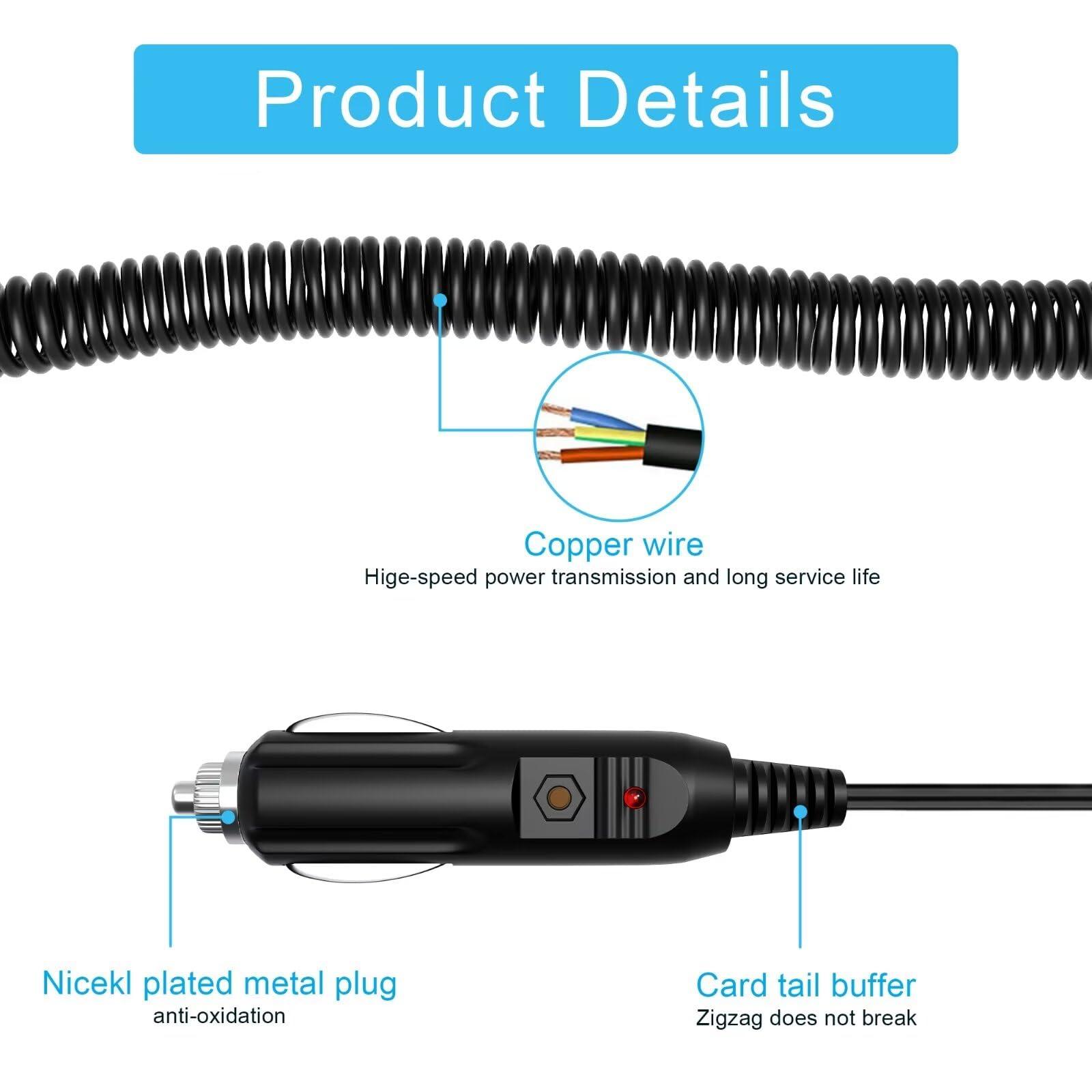 HISPD HISPD Car DC Adapter for FMUSER FU-01A 1W SDA-01A FU-05b 0.5W Power Supply Charger PSU