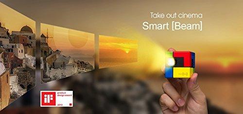 SK UO SK UO Smart Beam, Portable Mini Projector, Compatible with iOS/Android (1.80-inch, Art)