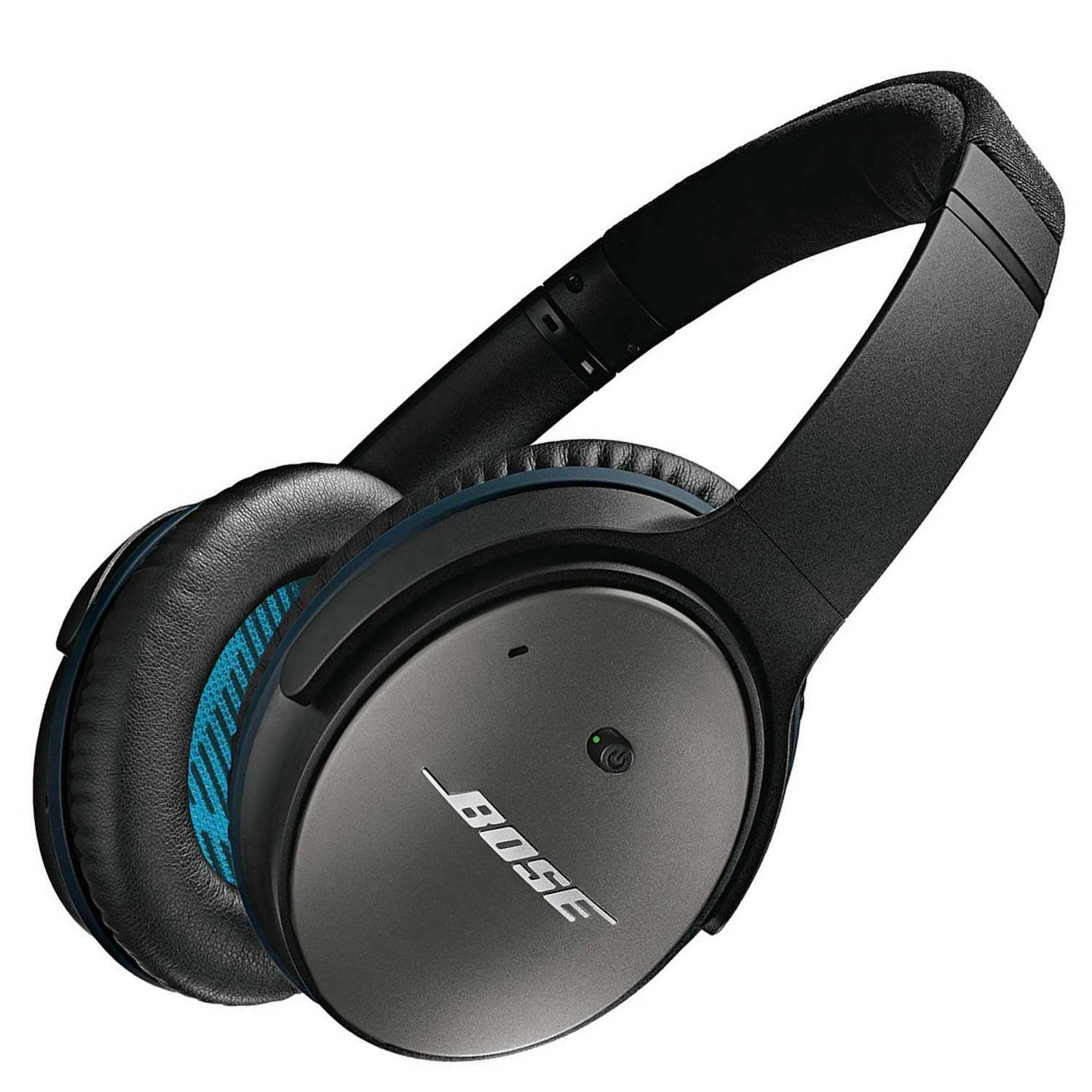 Bose Bose QuietComfort 25 Acoustic Noise Cancelling Headphones for Apple Devices, Black (Renewed)