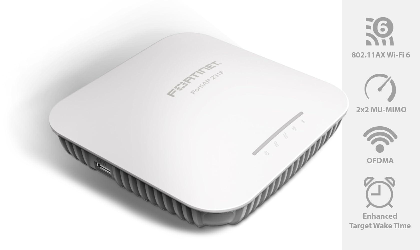 FORTINET Fortinet FortiAP 231F 2x2 MU-MIMO Access Point with Tri Radio (FAP-231F-A)