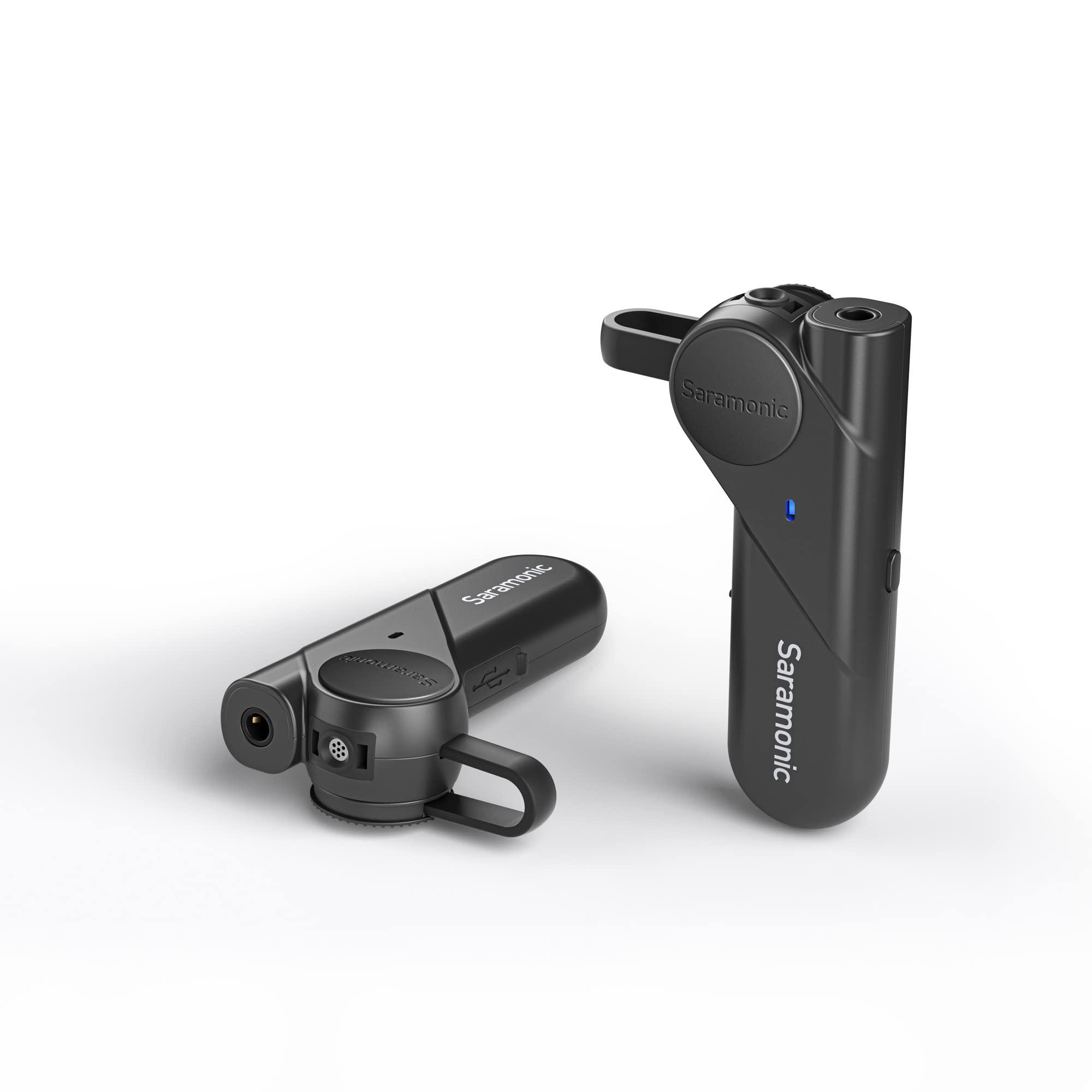 Saramonic Saramonic BTW Wireless Bluetooth Clip-On Microphone with 3.5mm Headphone Out & Noise Reduction for Computers, Smartphones, Tablets & More, Black