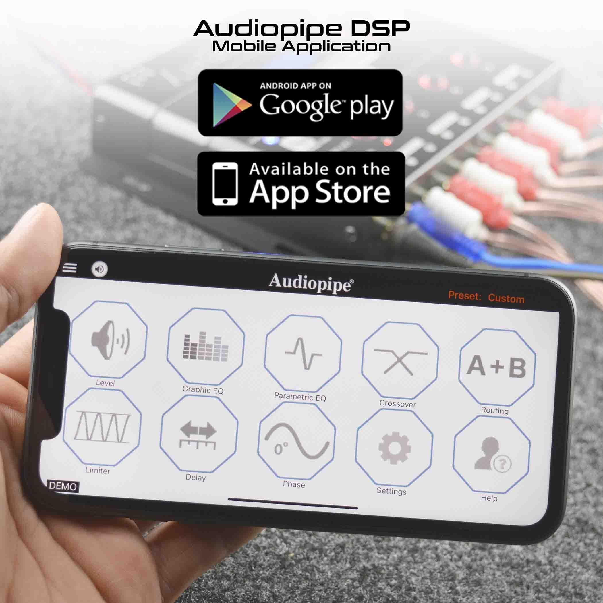 Audiopipe Audiopipe - ADSP-Clean-APP Digital Signal Processor with Remote Mobile Application Control