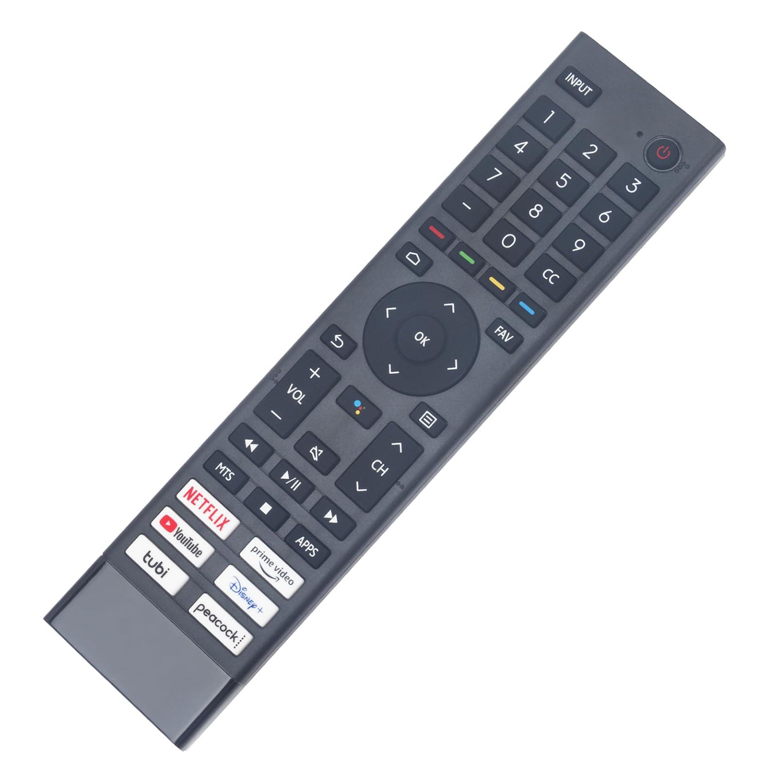 AULCMEET AULCMEET ERF3J80H Replaced Voice Remote Control fit for Hisense Smart 4K UHD TV 65U8G U6G 55U6G 50U6G 65U6G 75U6G 50U68G 55U68G 65U68G 75U68G A6G 75A6G 43A6G