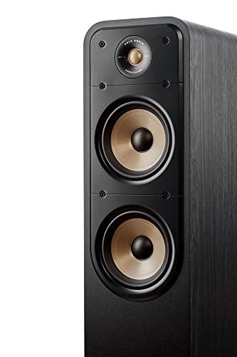 Polk Audio Polk Signature Elite ES50 Tower Speaker - Hi-Res Audio Certified, Dolby Atmos & DTS:X Compatible, 1\" Tweeter & (2) 5.25\" Woofers, Power Port Technology for Effortless Bass, Stunning Black