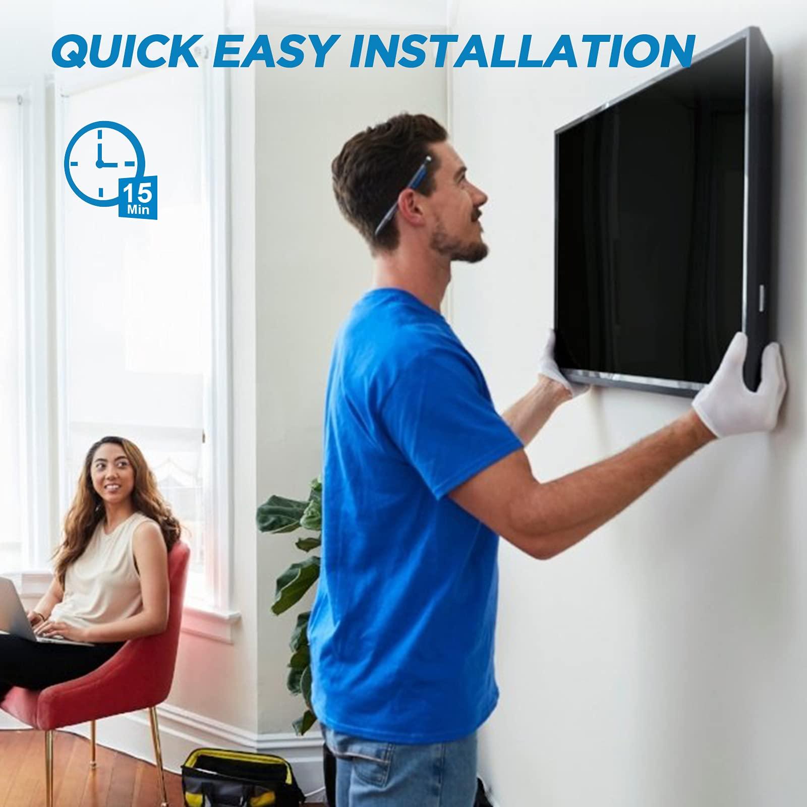 Pipishell Pipishell Full Motion TV Wall Mount for Most 37-75 inch TVs up to 100 lbs & Tilting TV Wall Mount Bracket Low Profile for 13-42 Inch Flat Screen TVs & Monitors