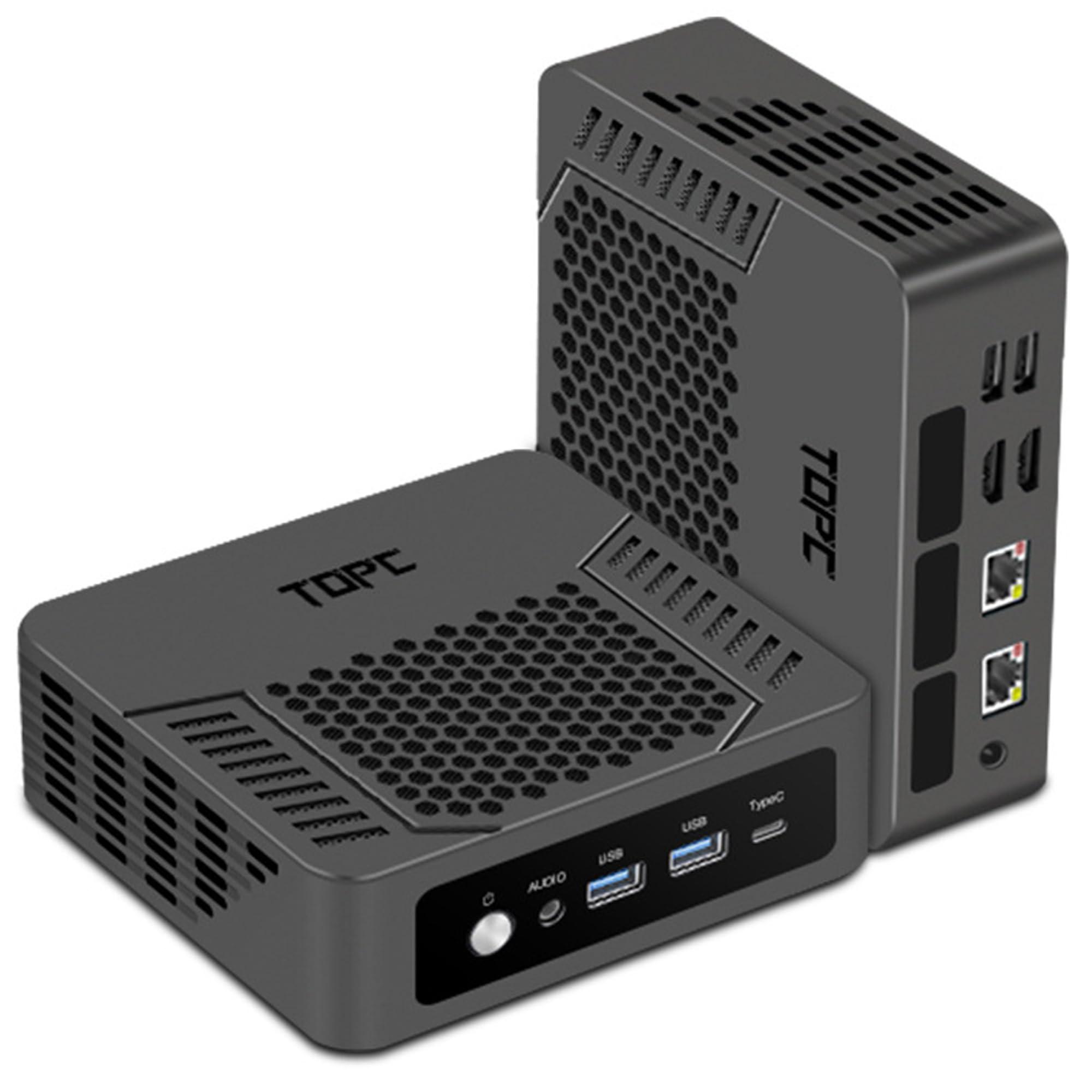 Dozlzyp 4K HD Mini Gaming PC Windows 11 Pro, AMD Ryzen 9 6900HX, 4* USB, 2* HDMI, Type-C USB4.0, 2* Lans 2.5G, Desktop Mini Computer, Wi-Fi 6E BT5.3, 64GB DDR5 1TB PCIe