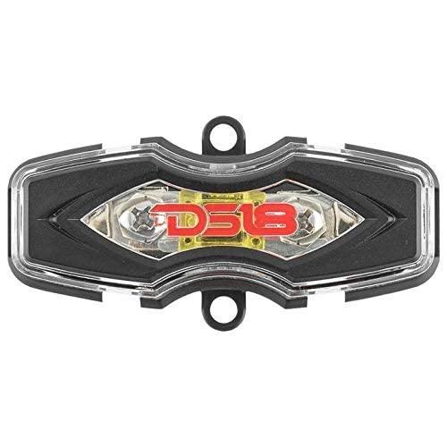 DS18 DS18 CANDY-X2B Amplifier in Black with Complete 4GA Amplifier Installation Kit Included - Class D, 2 Channels, 800 Watts Max, Digital, 2/4 Ohm - Compact Mini Ampflier for Speakers in Car Audio System