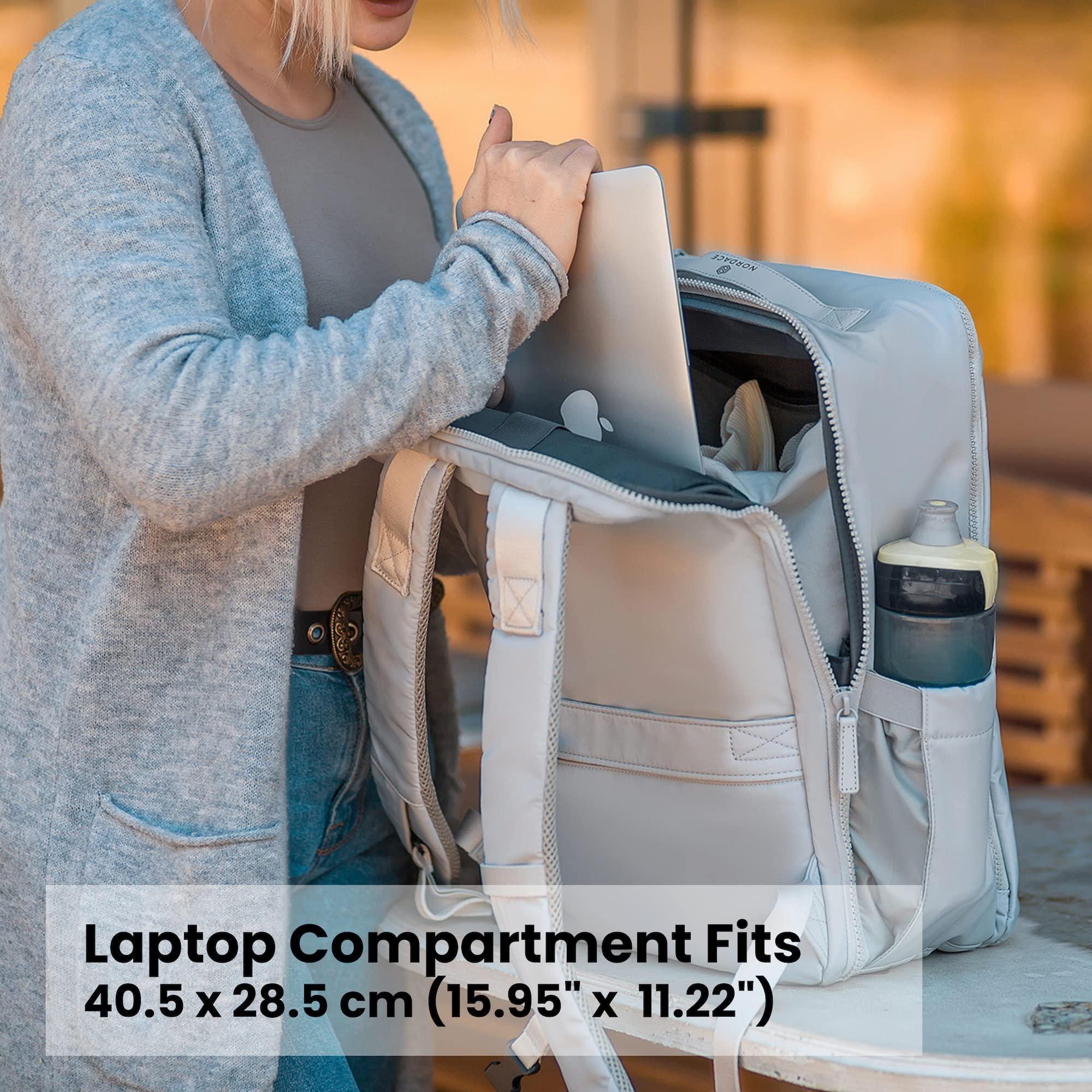 Nordace Nordace Laval Smart Business Travel Backpack with USB Charging Port, Water Resistant - Professional Laptop Backpack for Work, Meetings, and Daily Commute - 15.6 Inch (Grey)