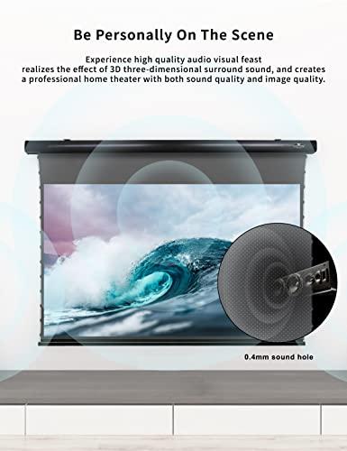 VIVID STORM SINCE 2004 VIVIDSTORM-Pull Down Screens,Sound Transparent Obsidian Long Focus ALR Screen,Ceiling and Wall,Tab-tensioned Screen,Compatible with Lumen up to 2500ANSI Short Throw Projector,VBMSLPALR92H