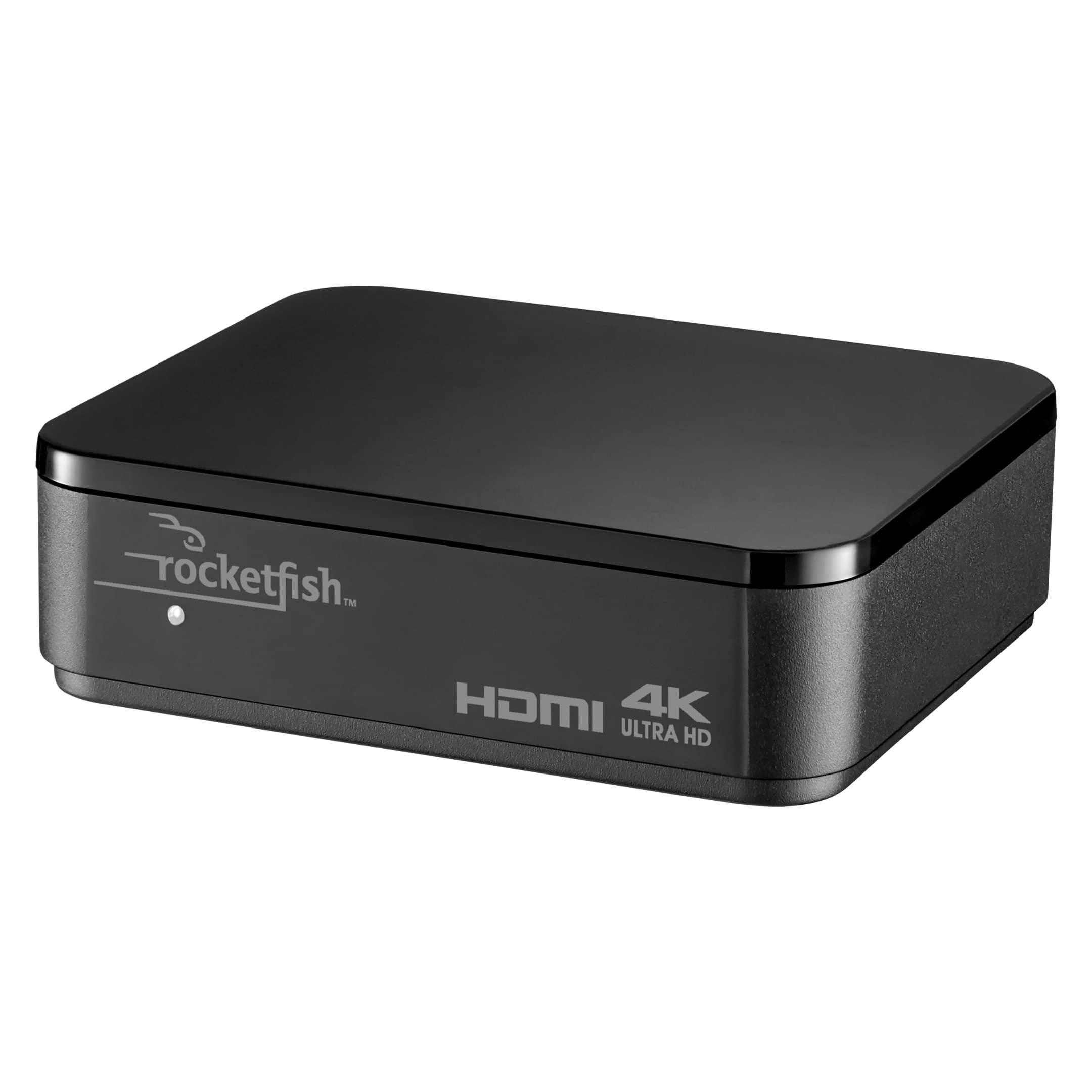 Rocketfish Rocketfish 2-Output HDMI Splitter with 4K at 60Hz and HDR Pass-Through - Dual HDMI Splitter with Easy Setup - HDMI Splitter Output Supports 2 HDMI Displays - Splitter with 4k & HDR Compatibility