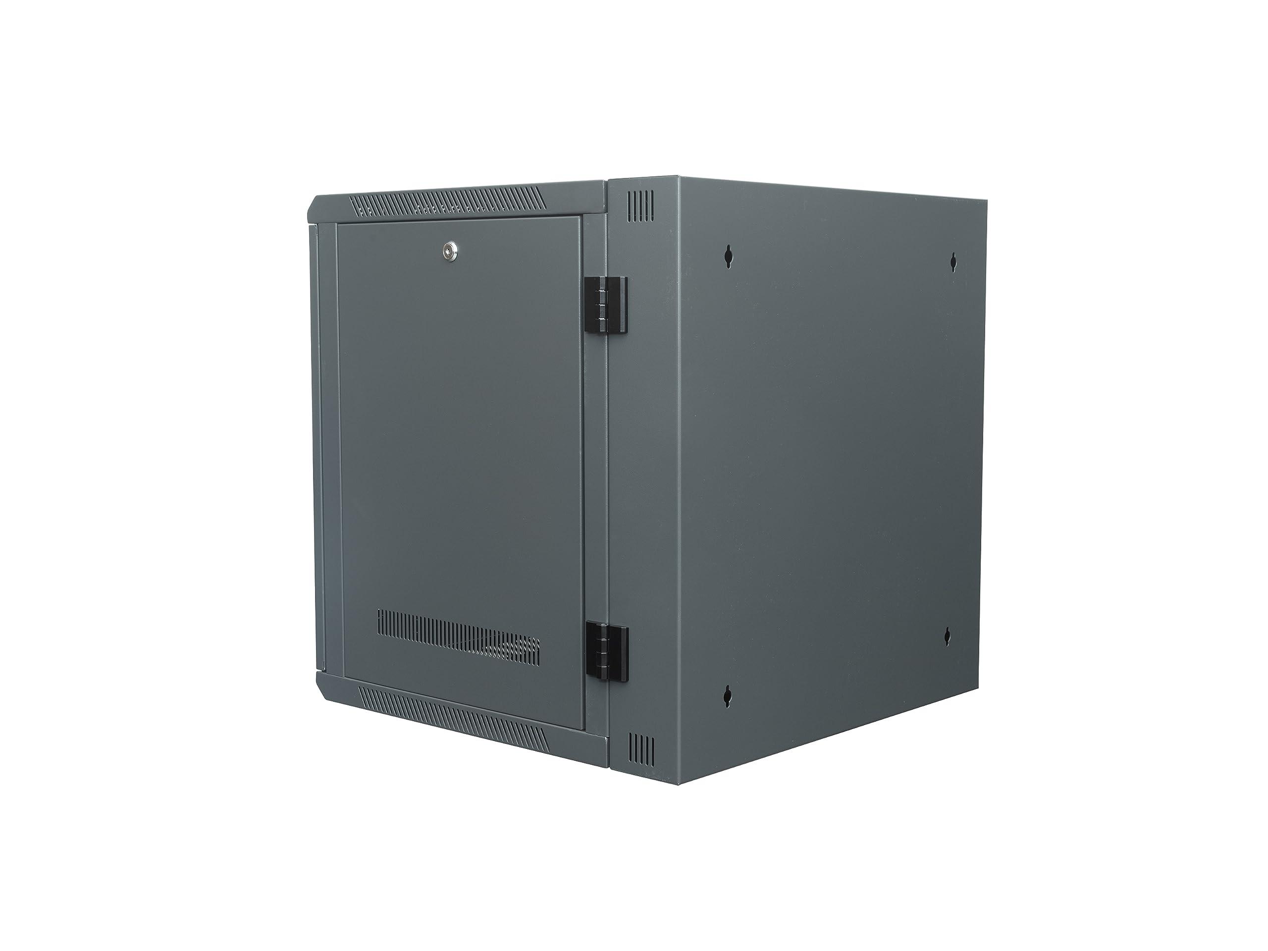 Networx Networx 12U Swing Out Wall Mount Server Cabinet - 24 Inch Depth, Acrylic Door, Flat Packed