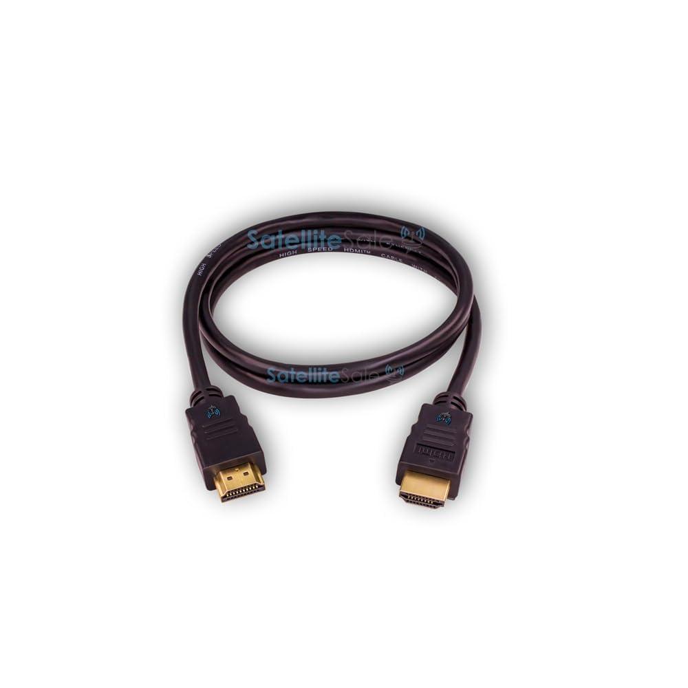 SatelliteSale SatelliteSale Digital High-Speed 2.0 HDMI Cable 4K/60Hz 18Gbps PVC 2160p Black Cord Universal Wire 3 Feet